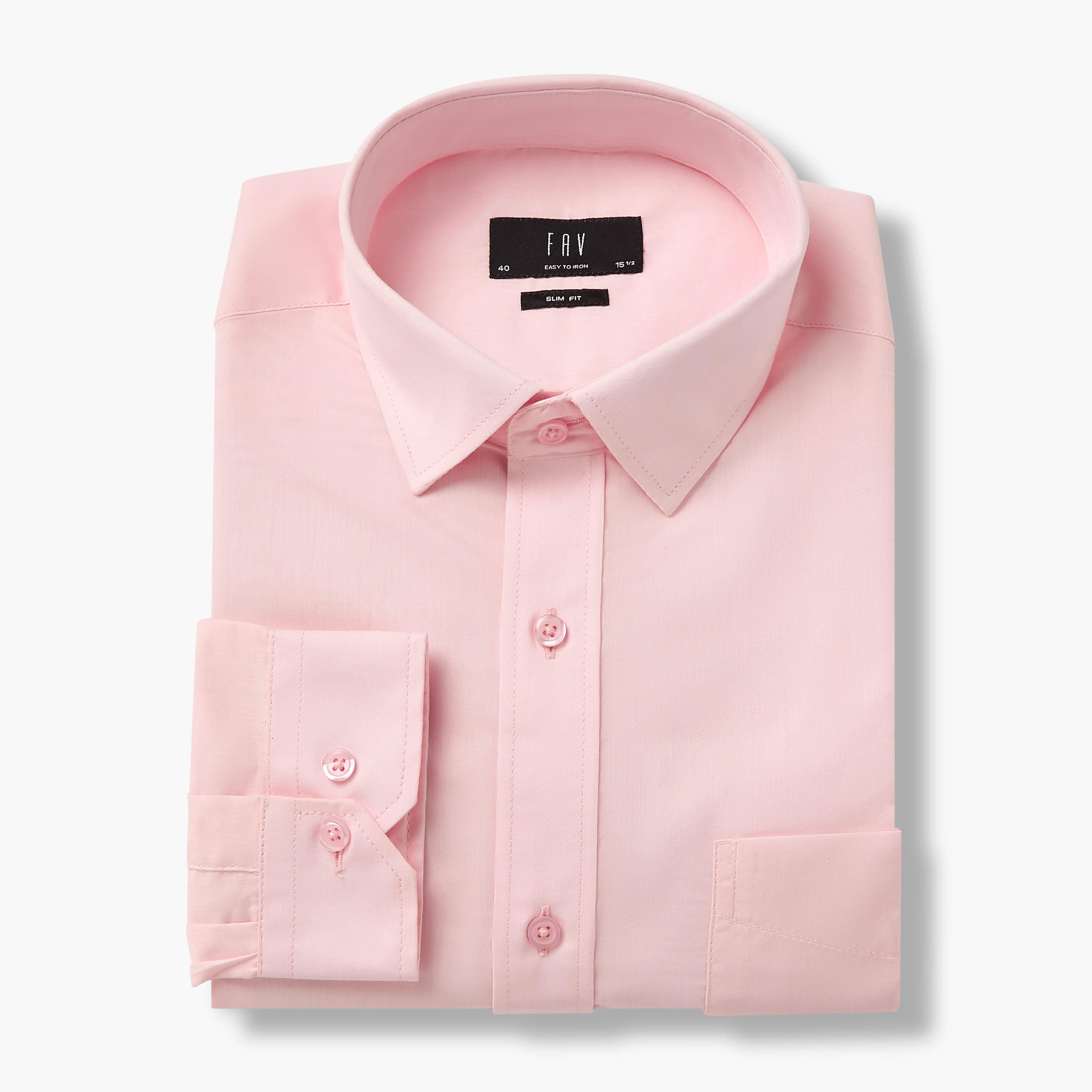 Set of 2 - Men Slim Fit Collared Long Sleeves Shirt-men-clothing-shirts-image-3