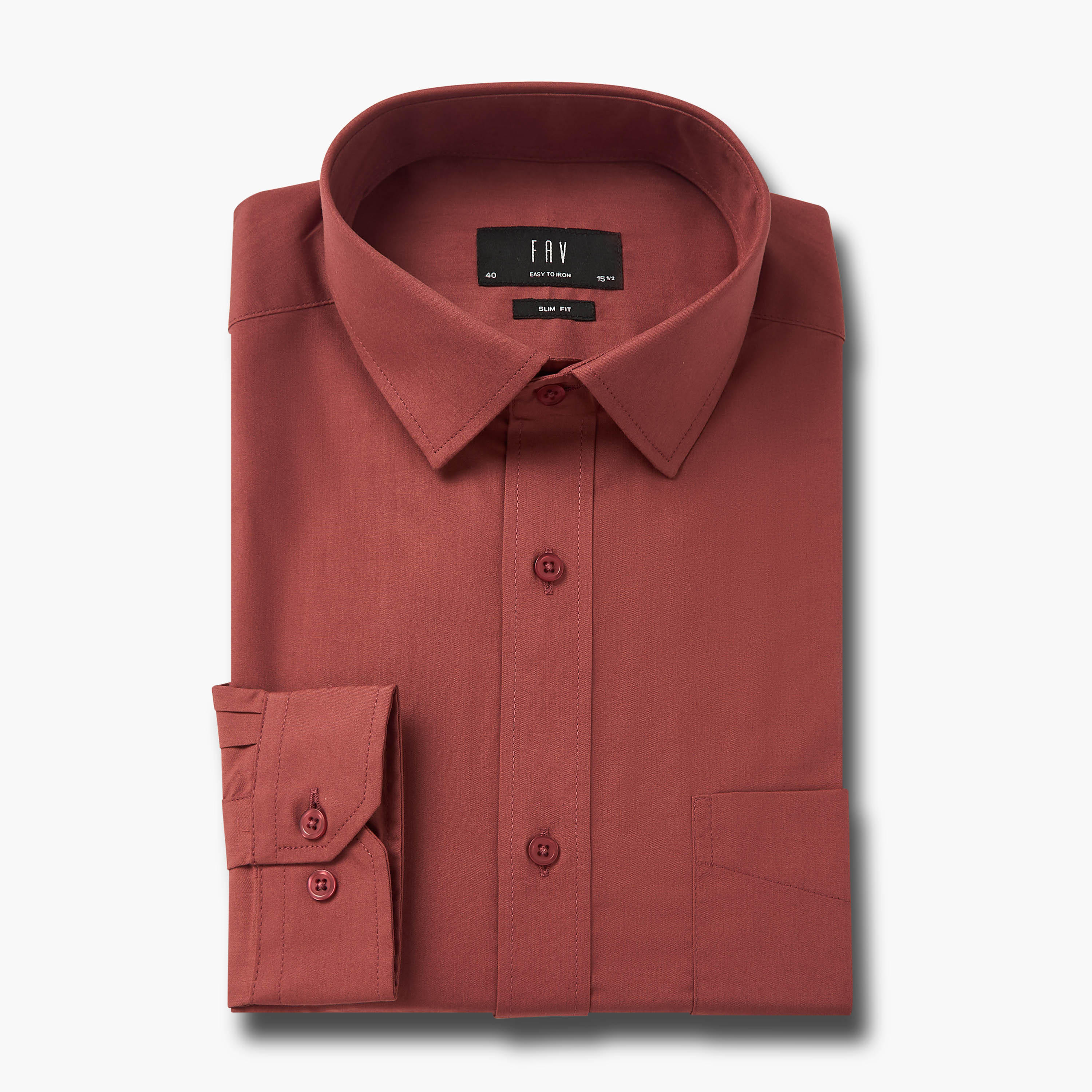 Set of 2 - Men Slim Fit Collared Long Sleeves Shirt-men-clothing-shirts-image-2