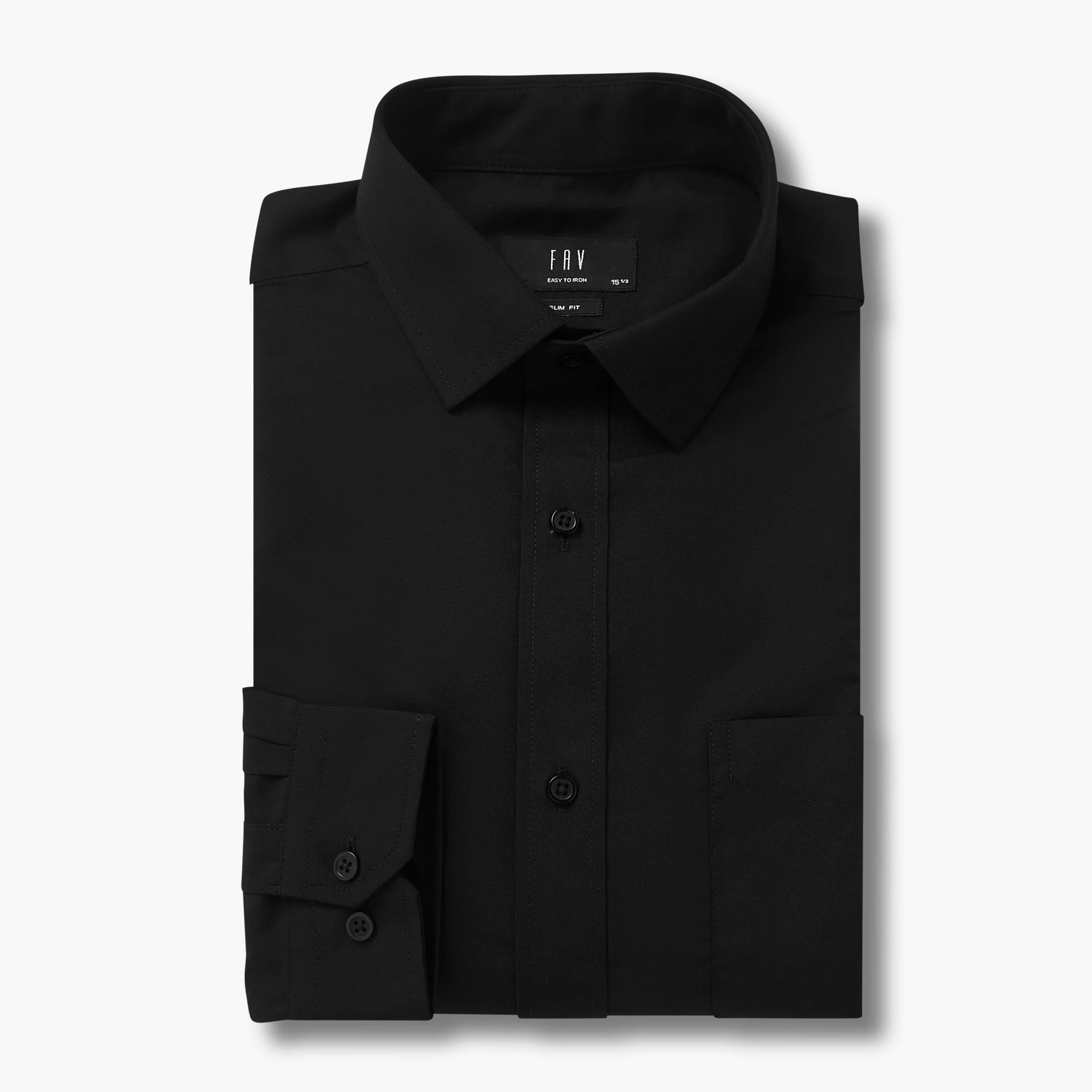 Set of 2 - Men Slim Fit Collared Long Sleeves Shirt-men-clothing-shirts-image-3