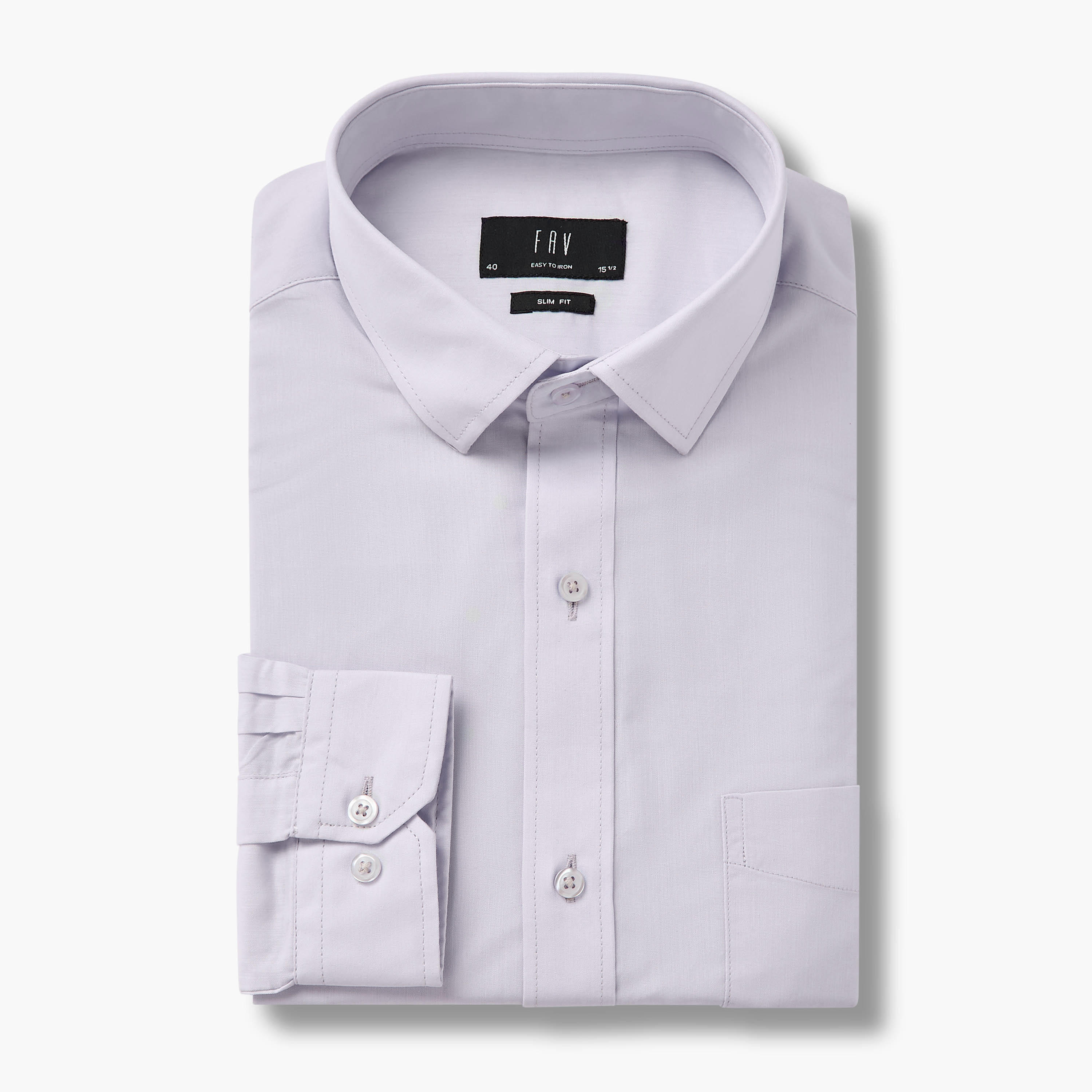 Set of 2 - Men Slim Fit Collared Long Sleeves Shirt-men-clothing-shirts-image-3