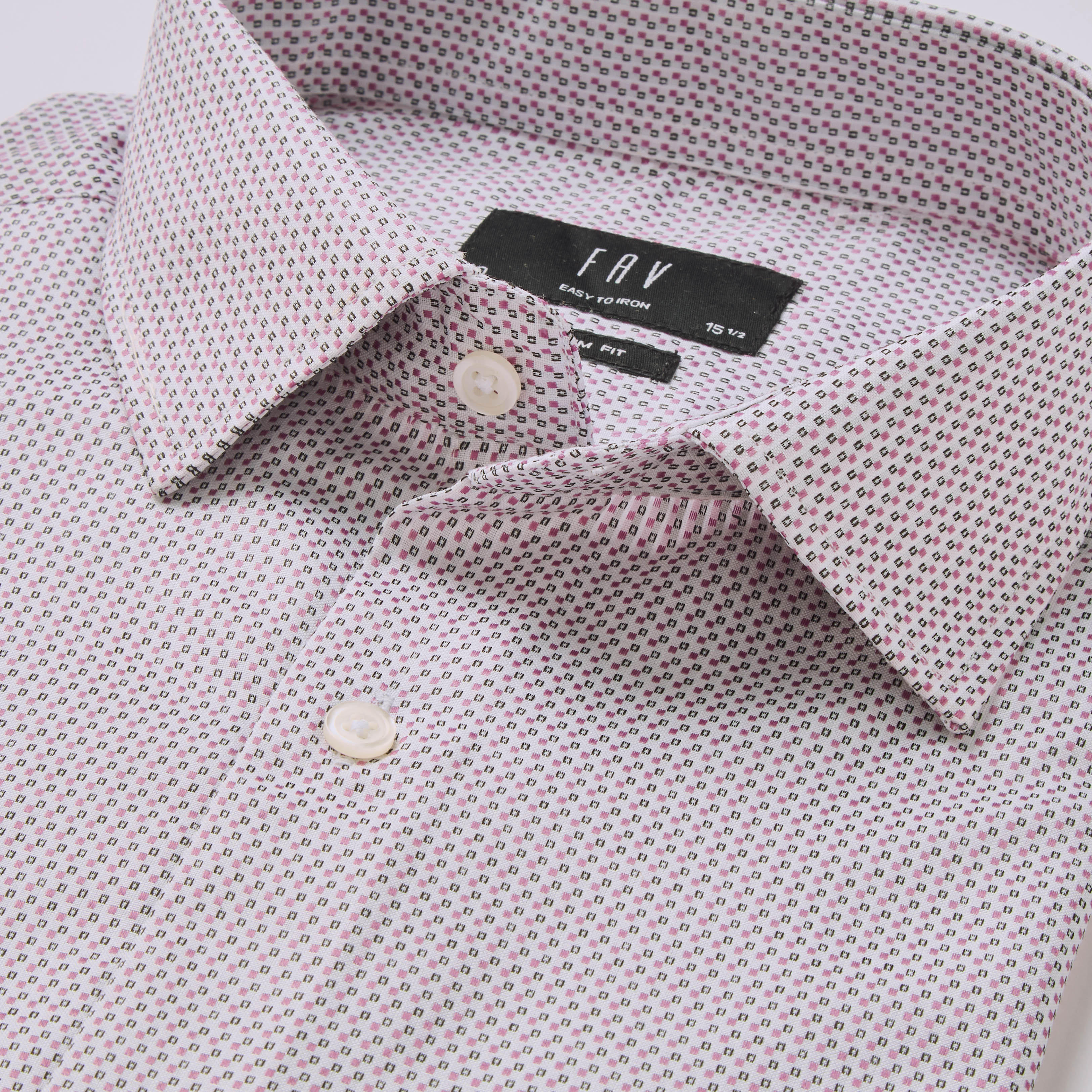 Men Slim Fit Collared Textured Long Sleeve Shirt-men-clothing-shirts-image-2