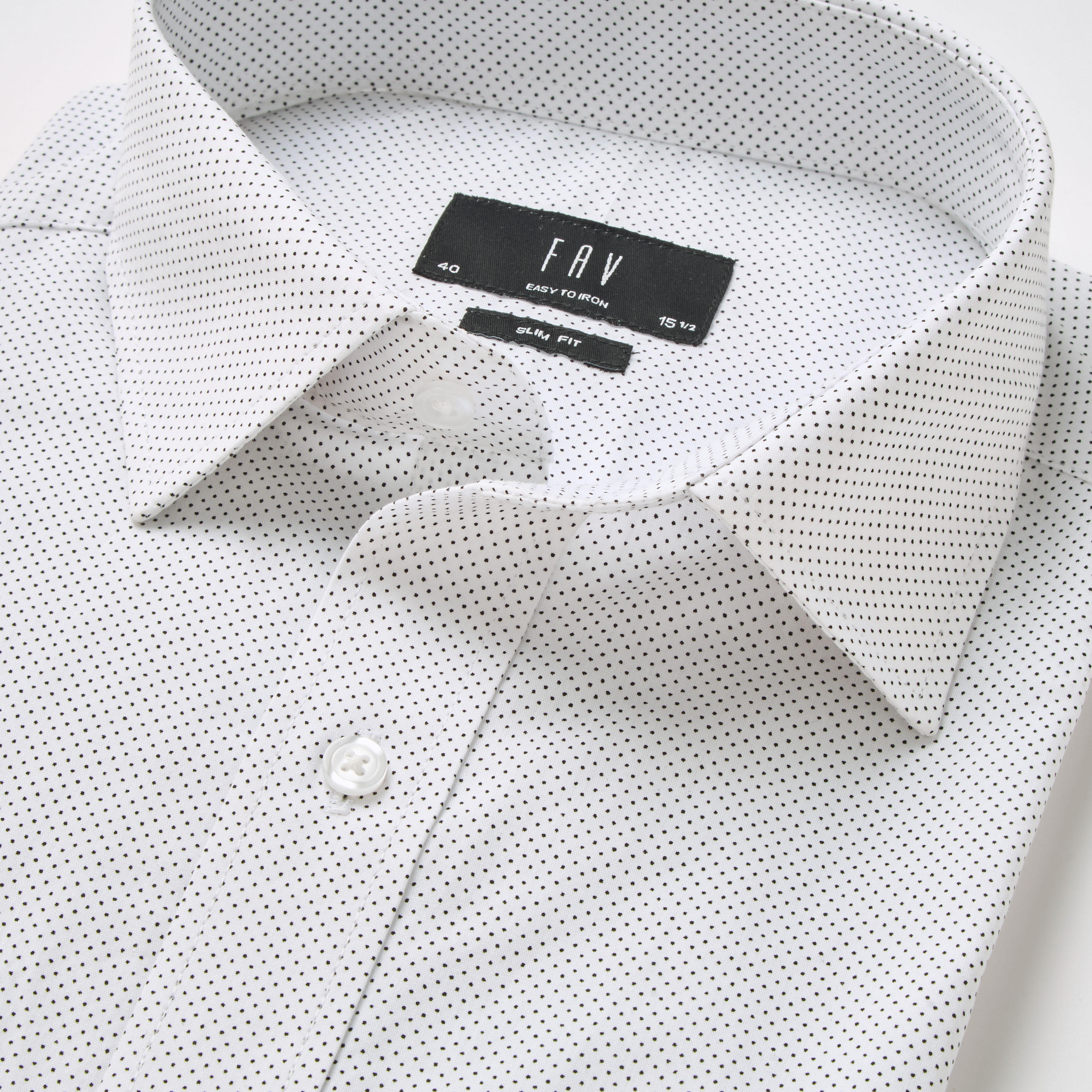 Men Slim Fit Collared Self Textured Printed Long Sleeves Shirt-men-clothing-shirts-image-2