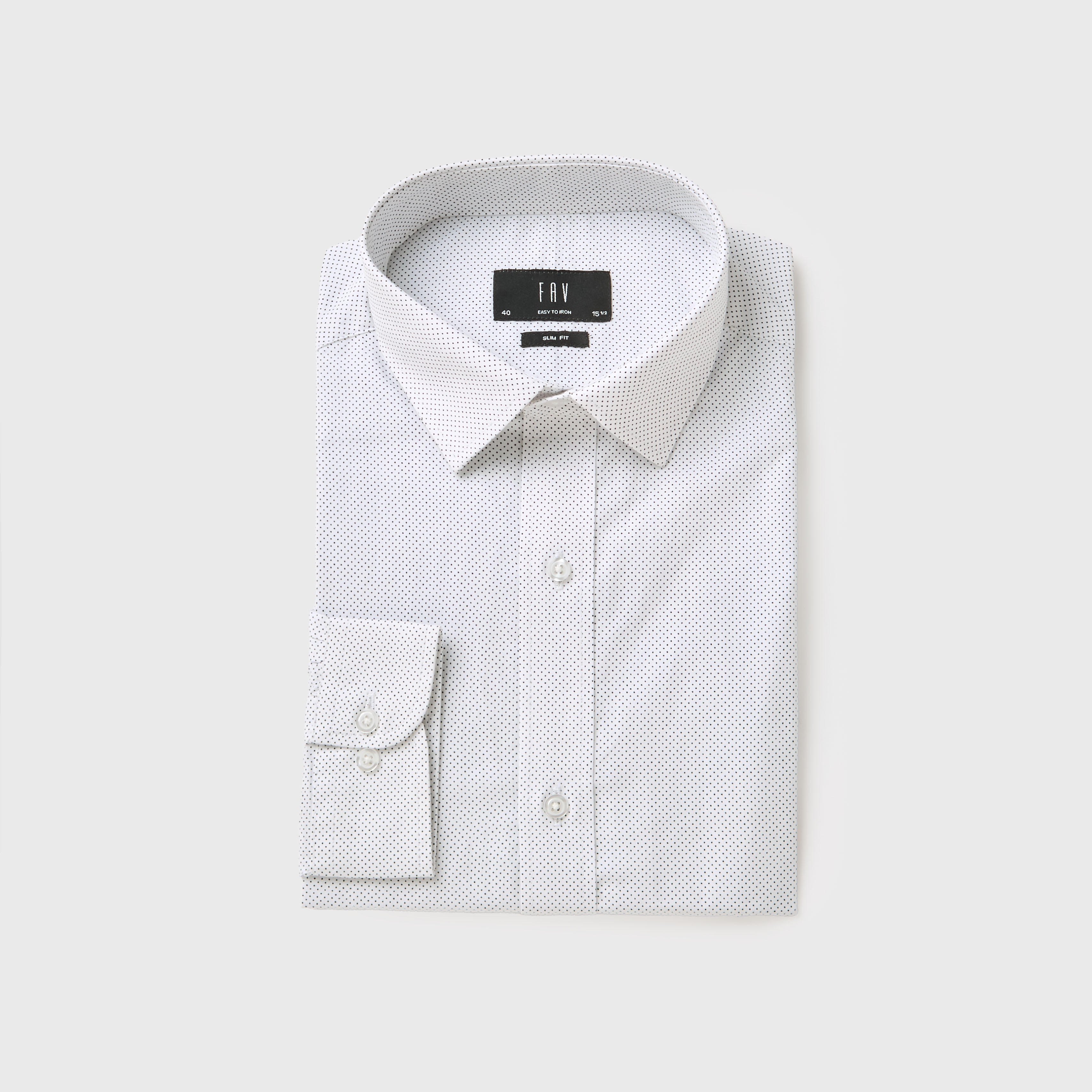 Men Slim Fit Collared Self Textured Printed Long Sleeves Shirt-men-clothing-shirts-image-5