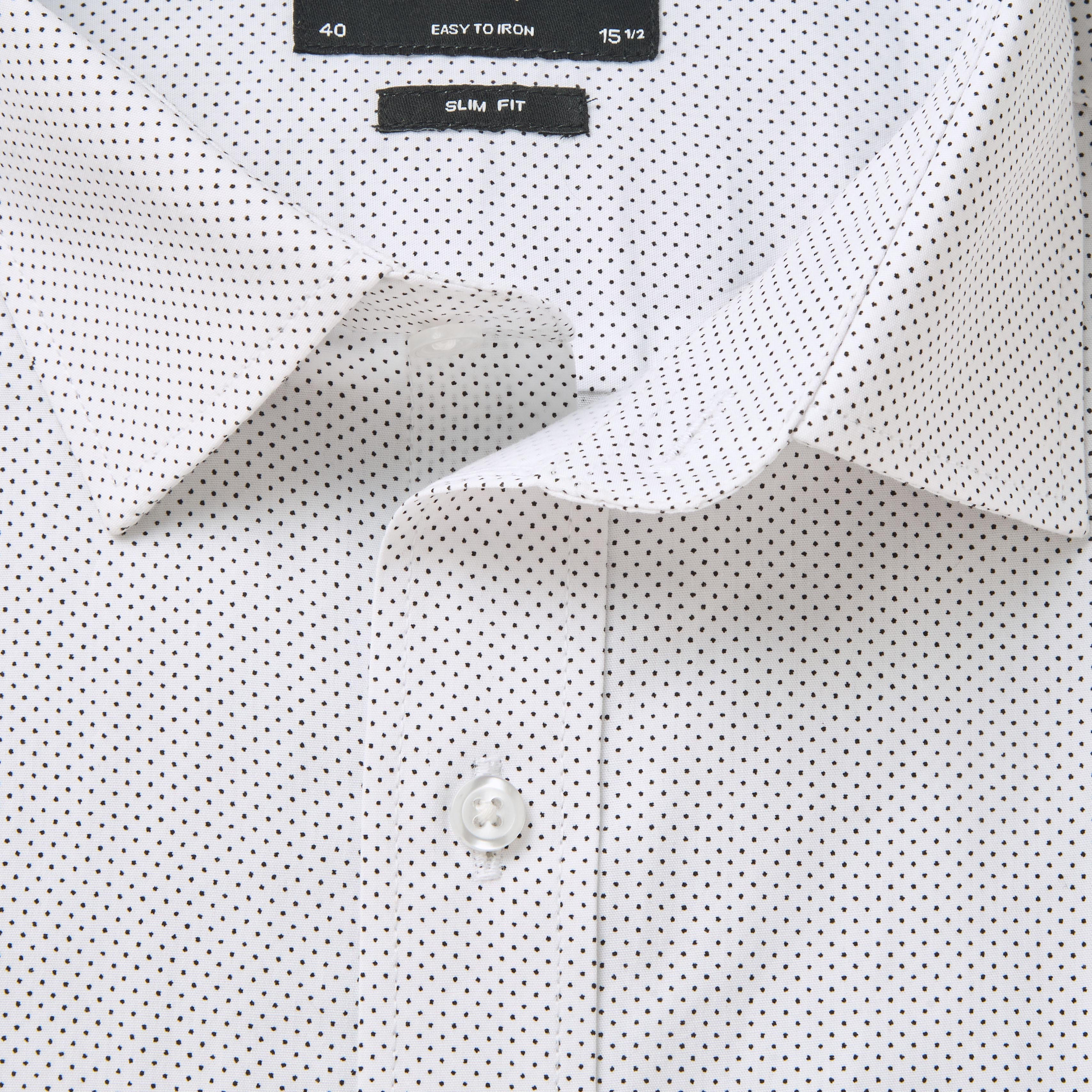 Men Slim Fit Collared Self Textured Printed Long Sleeves Shirt-men-clothing-shirts-image-6