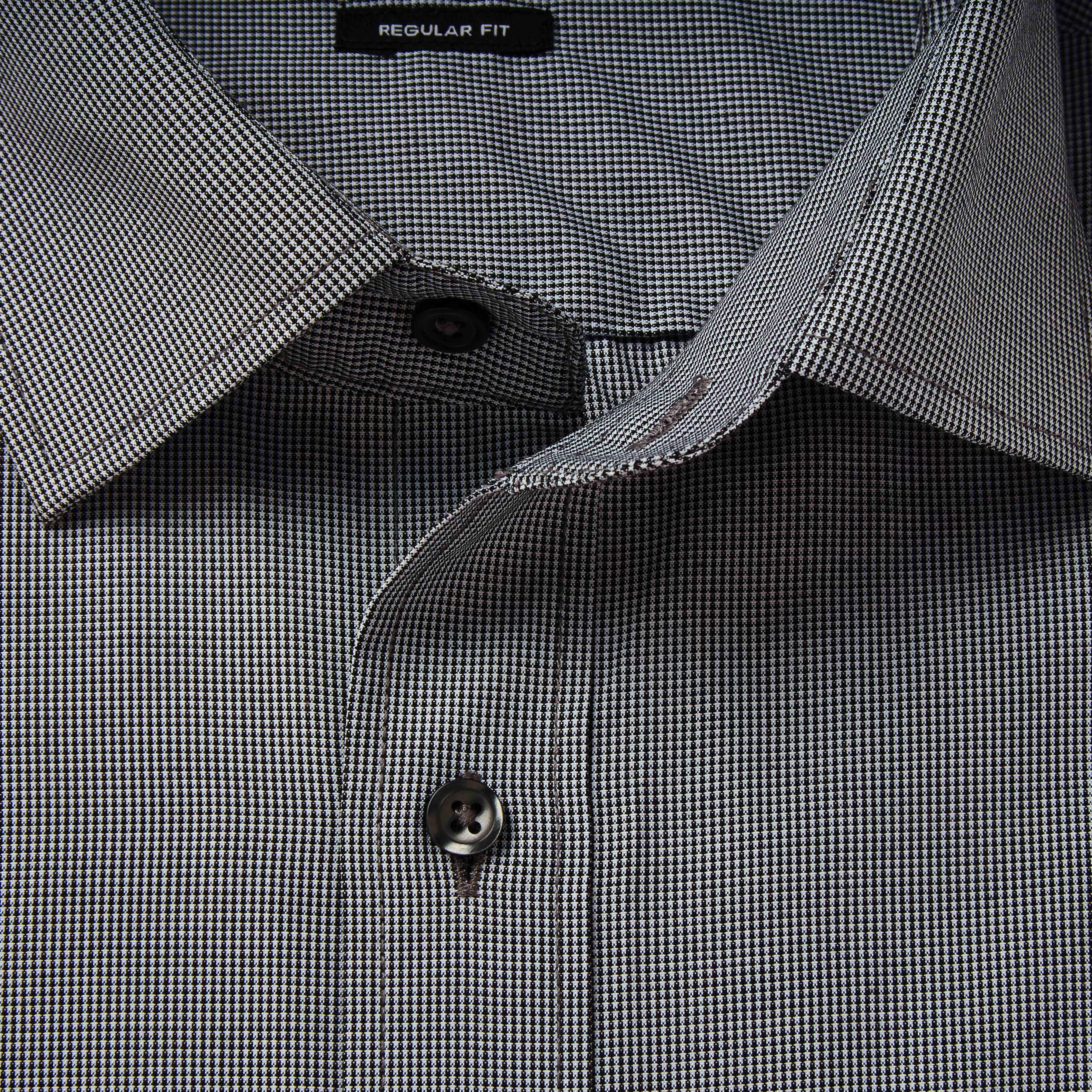 Men Regular Fit Spread Collar Textured Long Sleeves Shirt-men-clothing-shirts-image-6