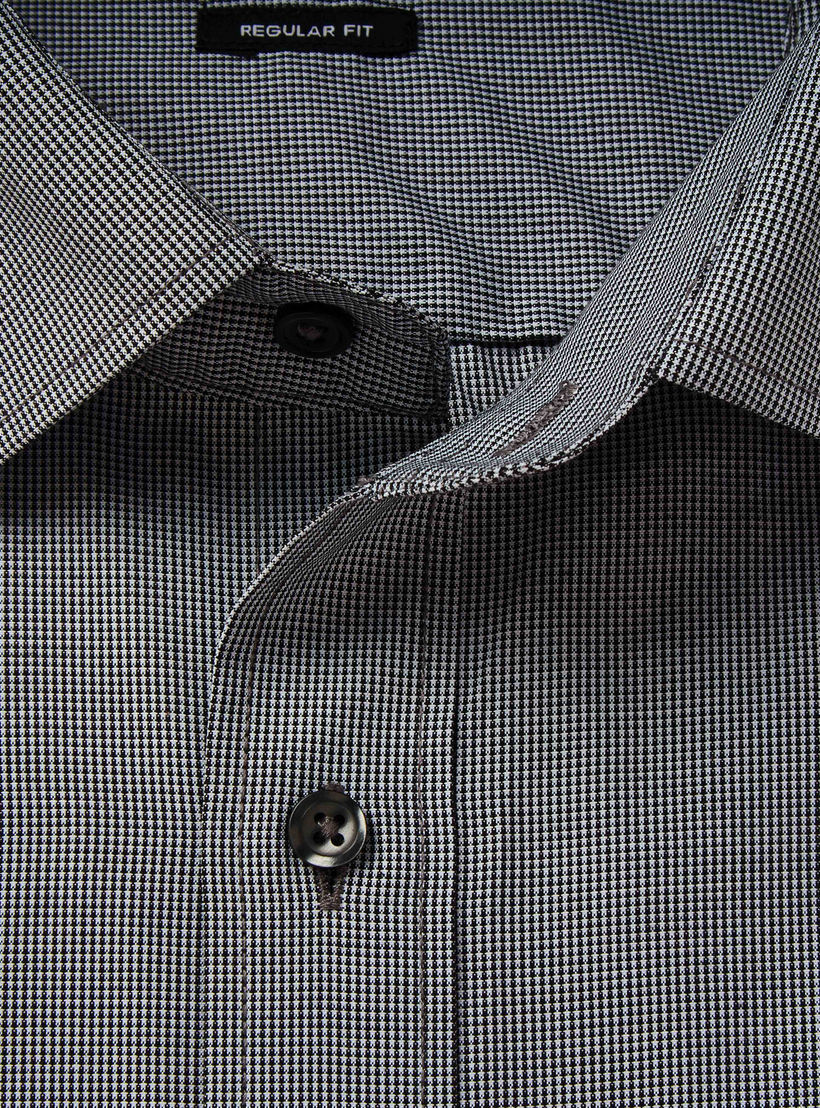 Men Regular Fit Spread Collar Textured Long Sleeves Shirt-men-clothing-shirts-image-6