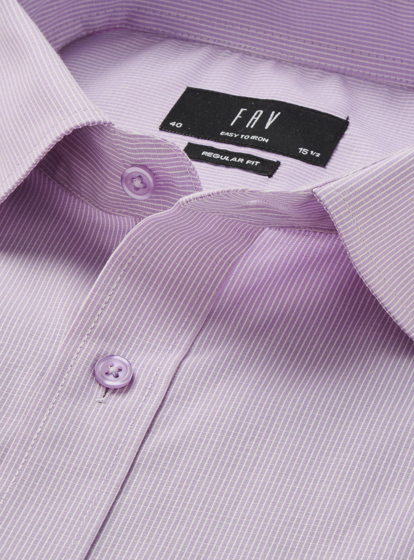 Men Regular Fit Spread Collar Textured Long Sleeves Shirt-men-clothing-shirts-image-2