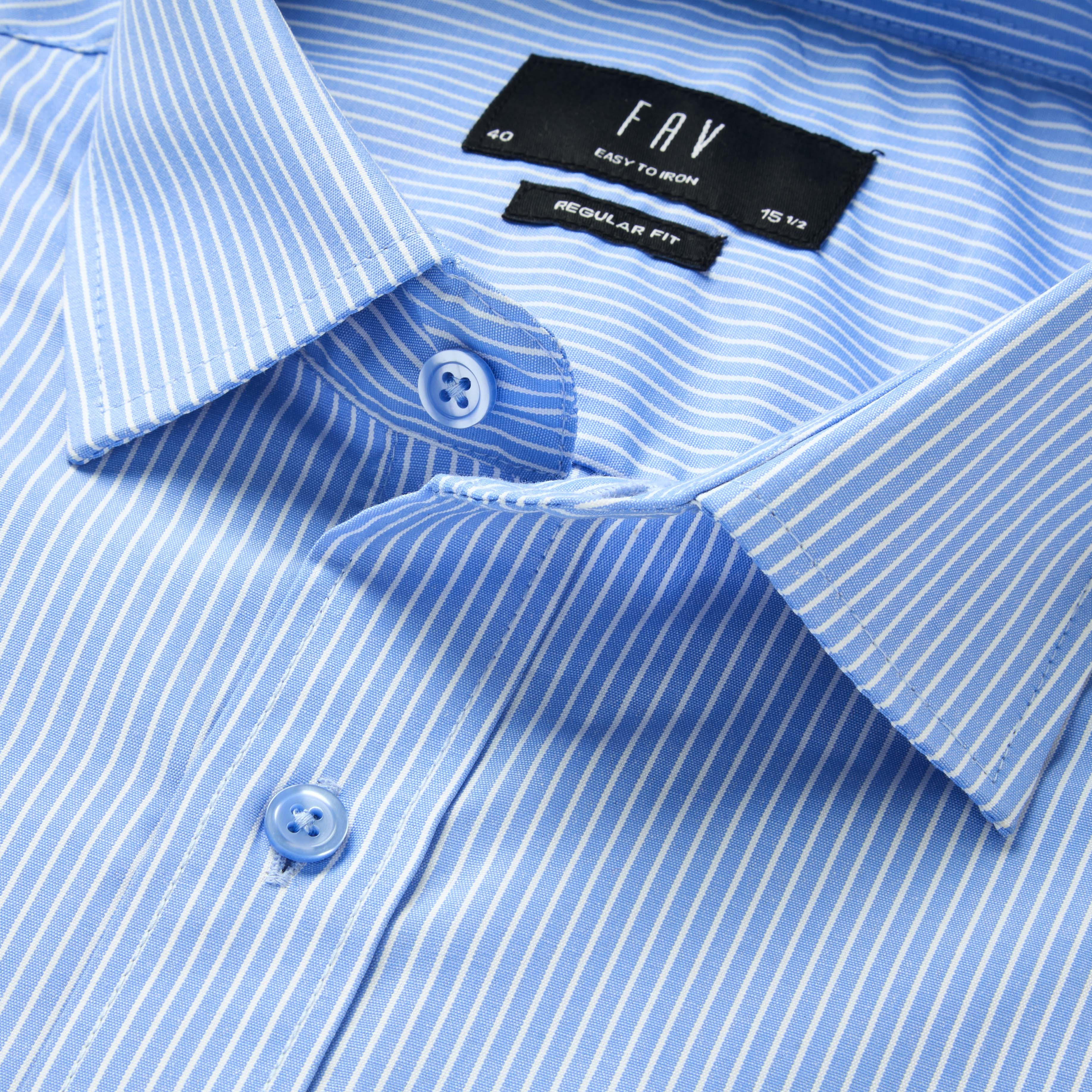 Men Regular Fit Collared Striped Long Sleeves Shirt-men-clothing-shirts-image-2