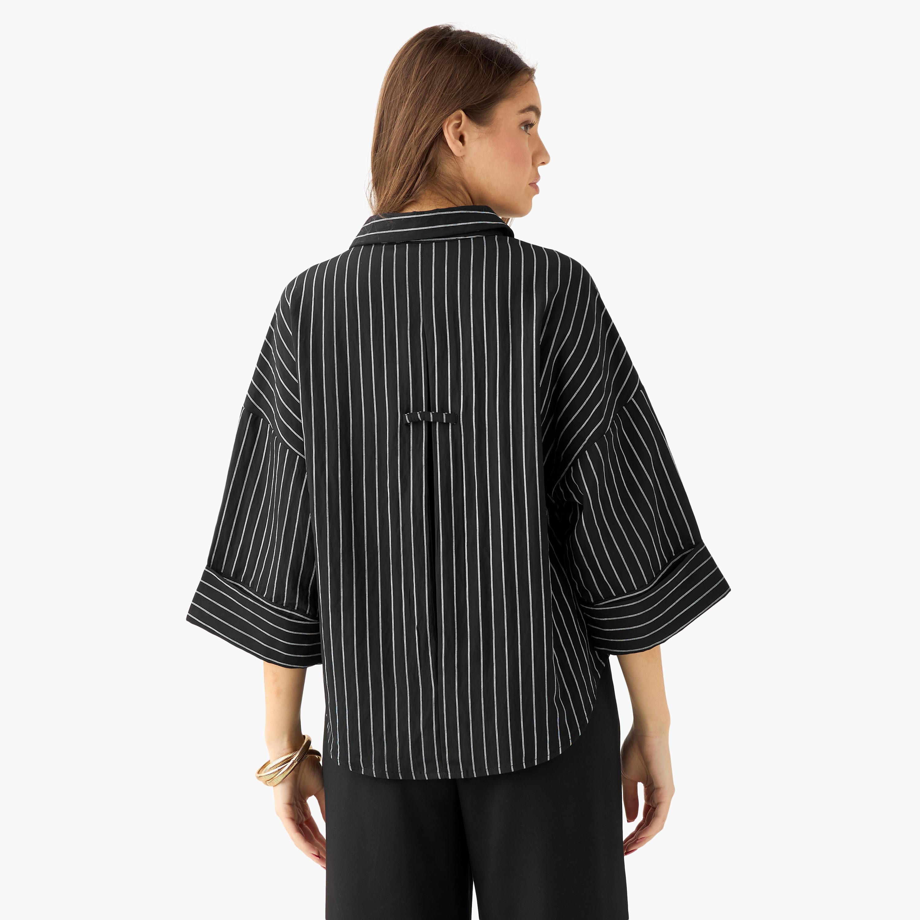 Boxy Shirt with Stripes-women-clothing-shirtsandblouses-shirts-image-5