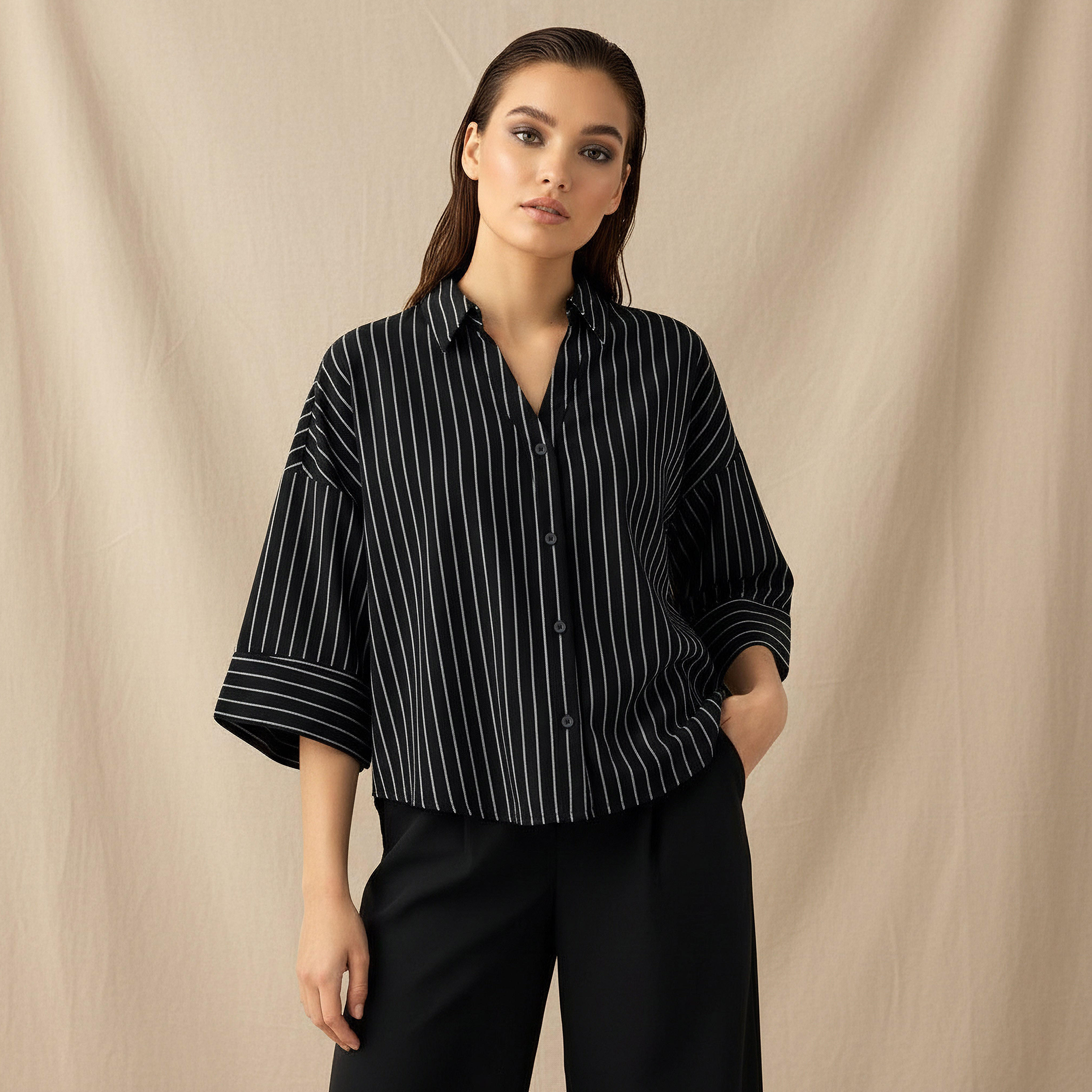 Boxy Shirt with Stripes-women-clothing-shirtsandblouses-shirts-image-2