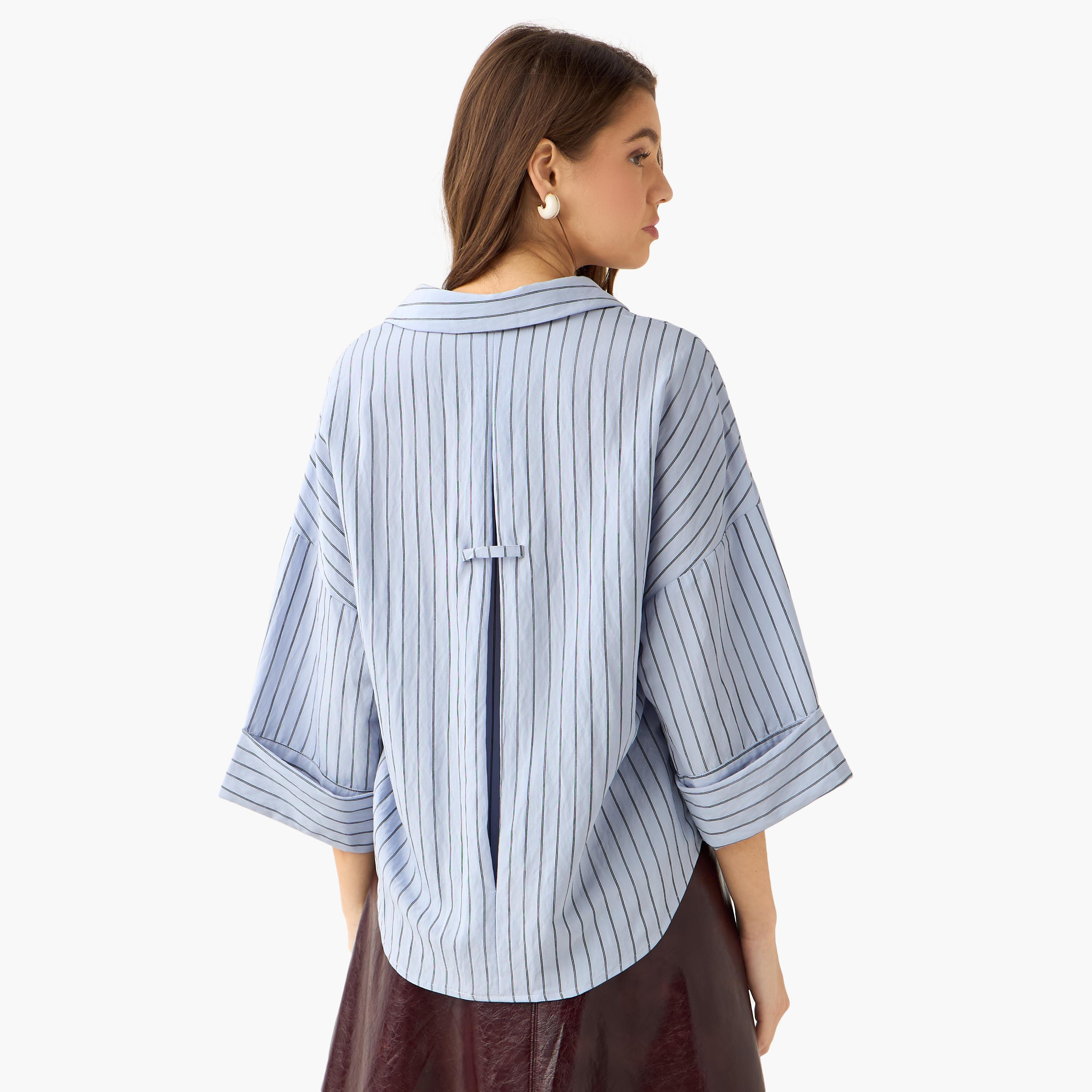 Boxy Shirt with Stripes-women-clothing-shirtsandblouses-shirts-image-5