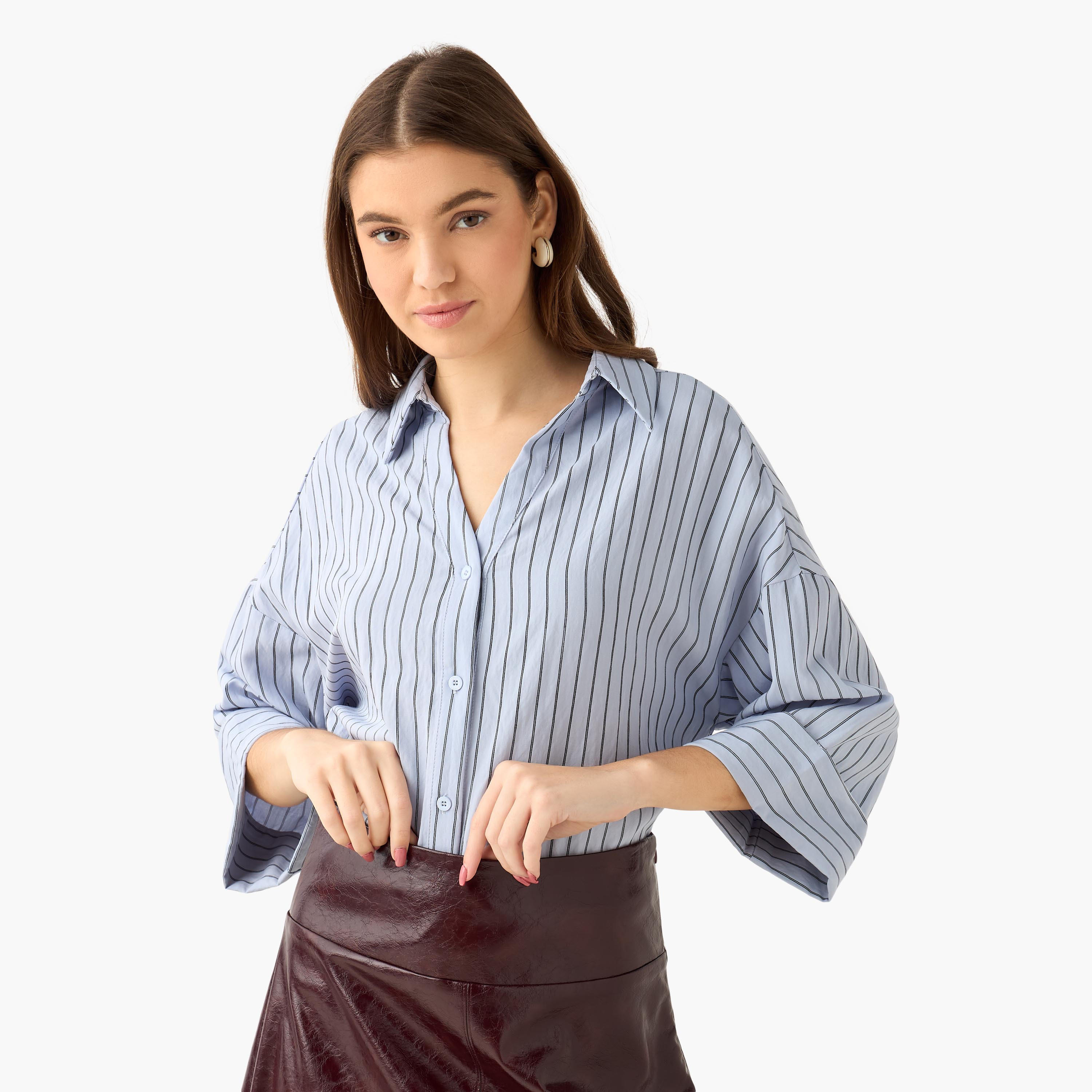 Boxy Shirt with Stripes-women-clothing-shirtsandblouses-shirts-image-6