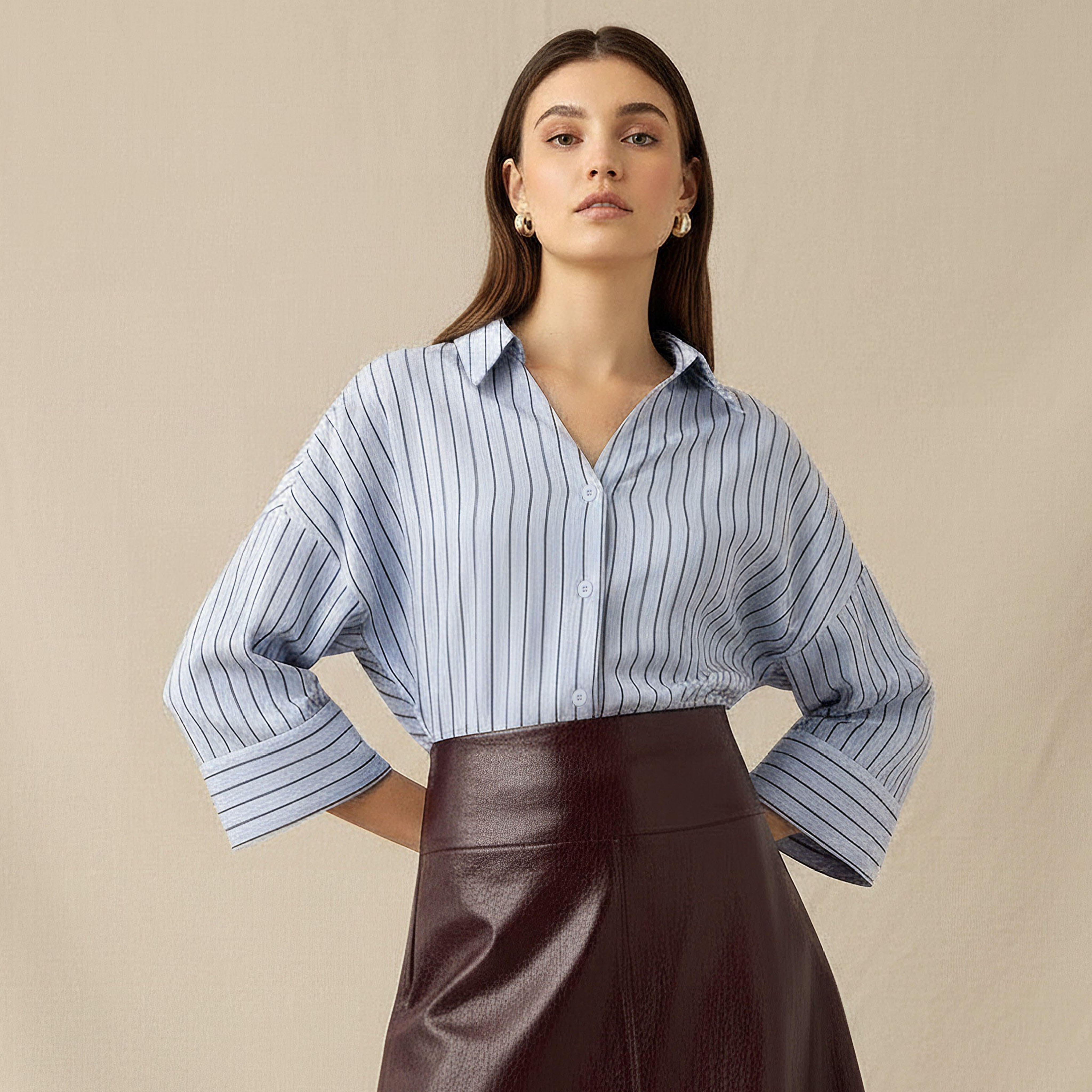 Boxy Shirt with Stripes-women-clothing-shirtsandblouses-shirts-image-1