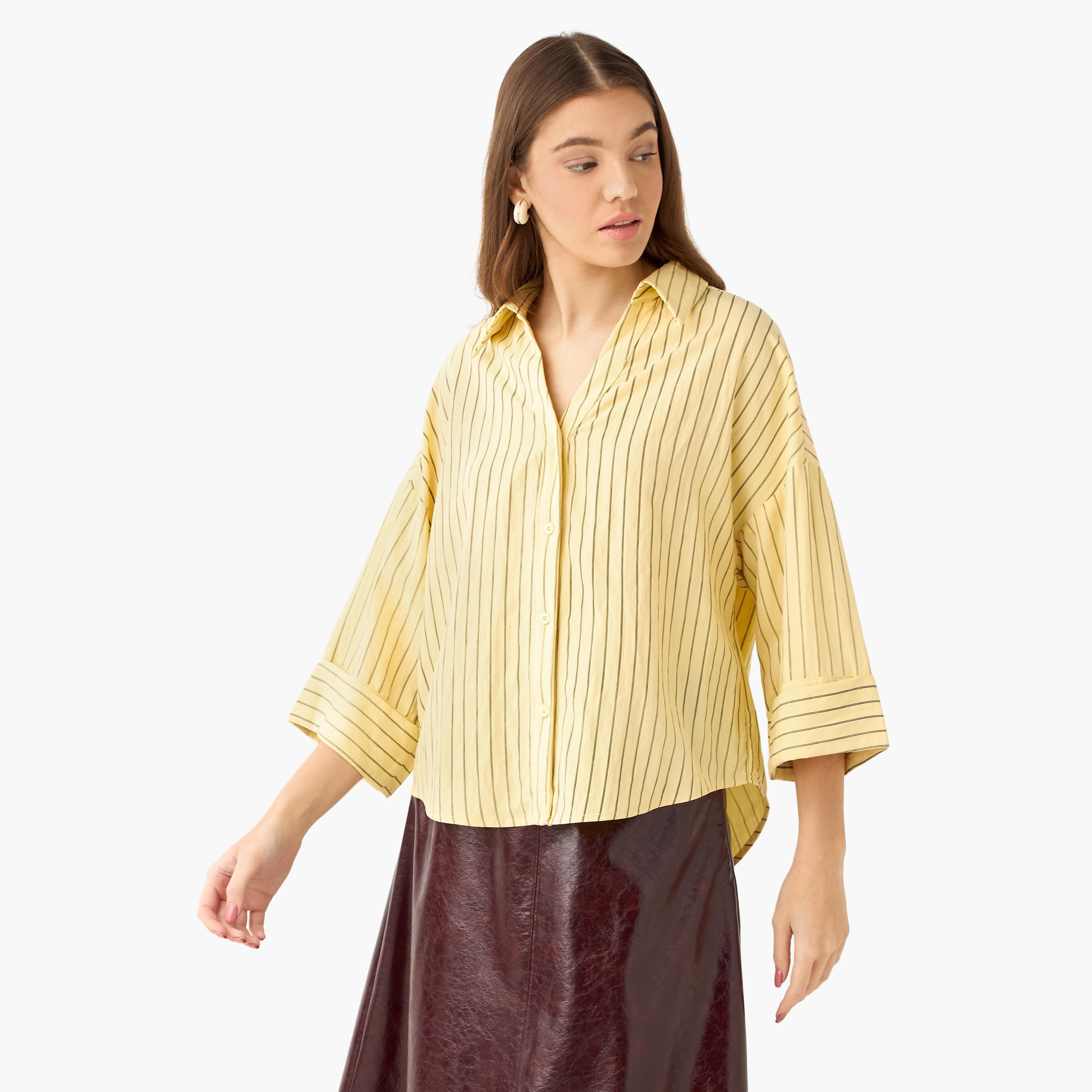 Boxy Shirt with Stripes-women-clothing-shirtsandblouses-shirts-image-3