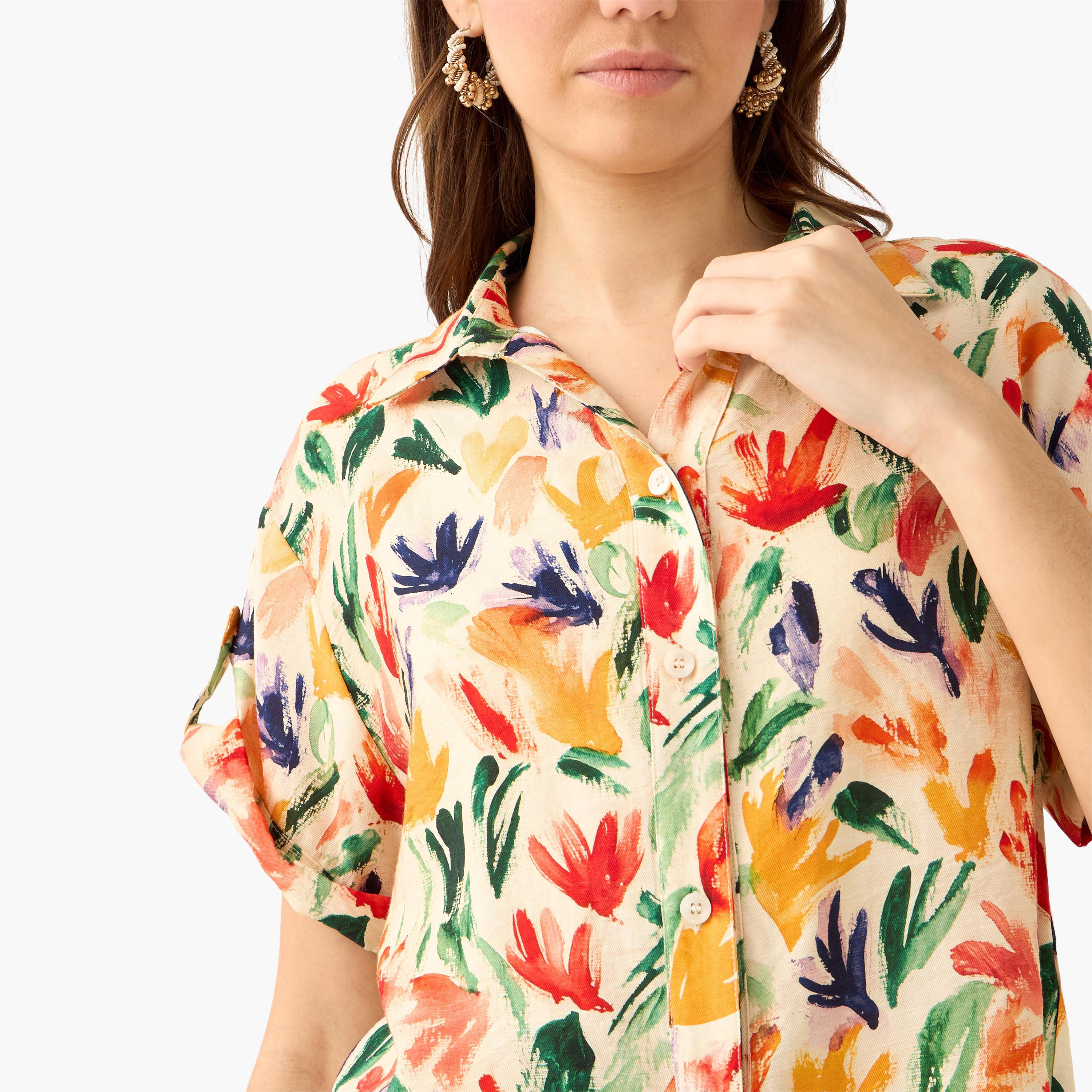 Printed Cropped Shirt-women-clothing-shirtsandblouses-shirts-image-6