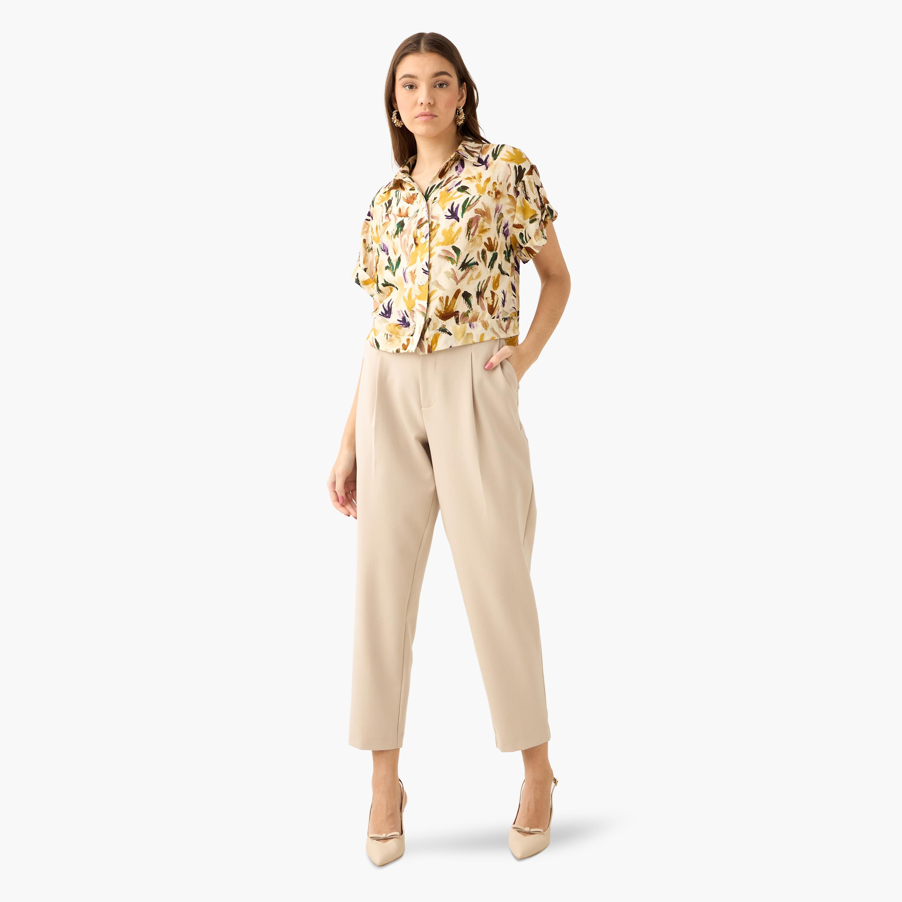Printed Cropped Shirt-women-clothing-shirtsandblouses-shirts-image-2