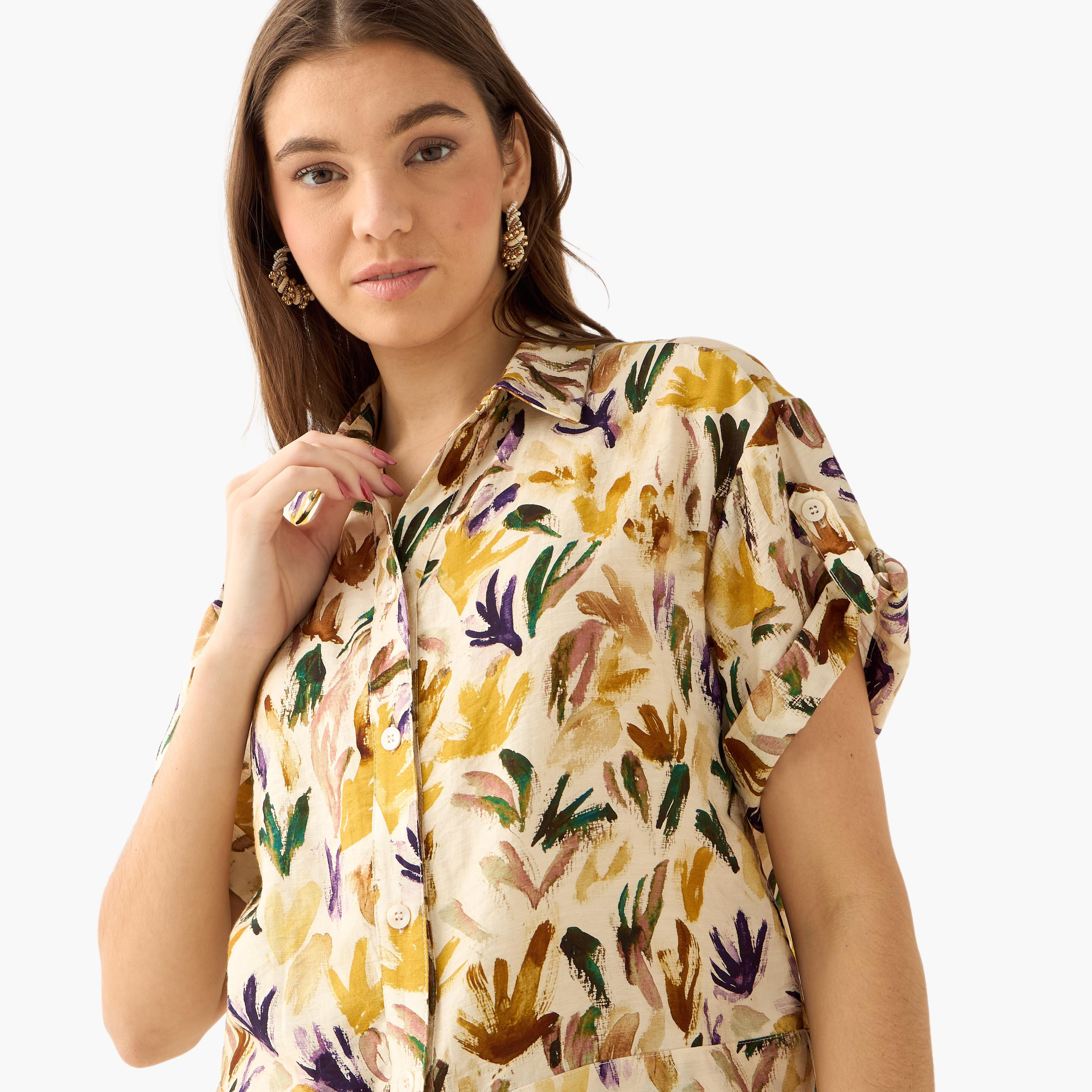 Printed Cropped Shirt-women-clothing-shirtsandblouses-shirts-image-4