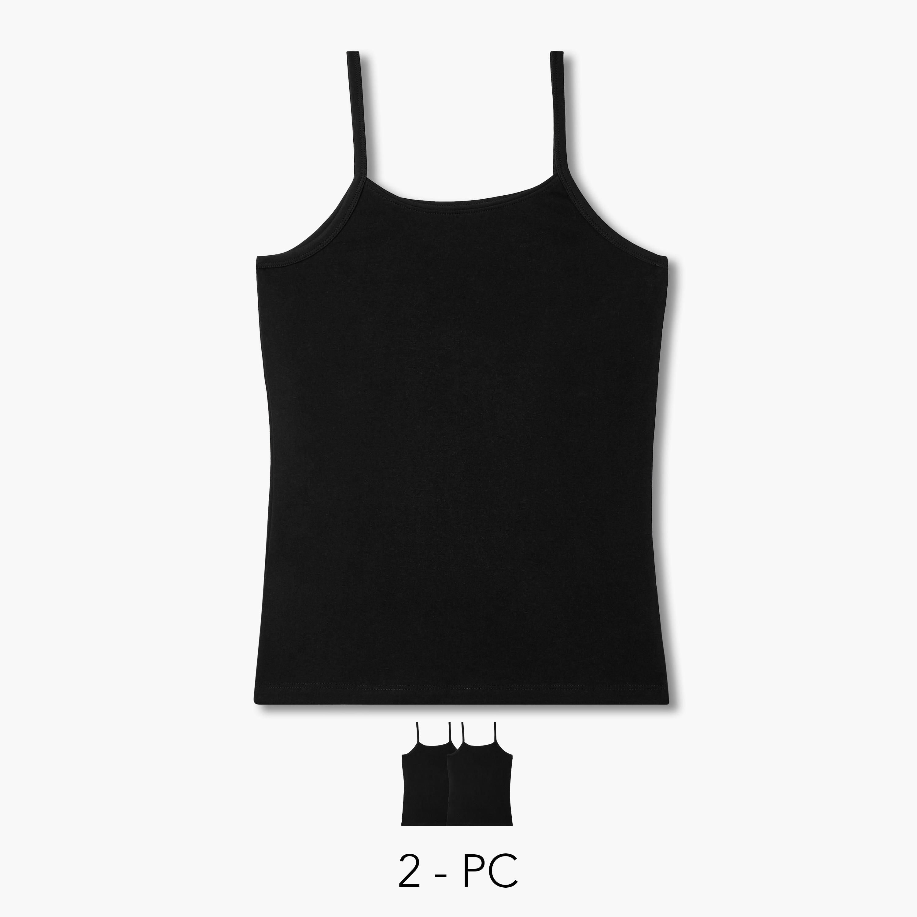 Set of 2 - Regular Fit Tank Top with Spaghetti Straps-women-clothing-tshirts-image-1