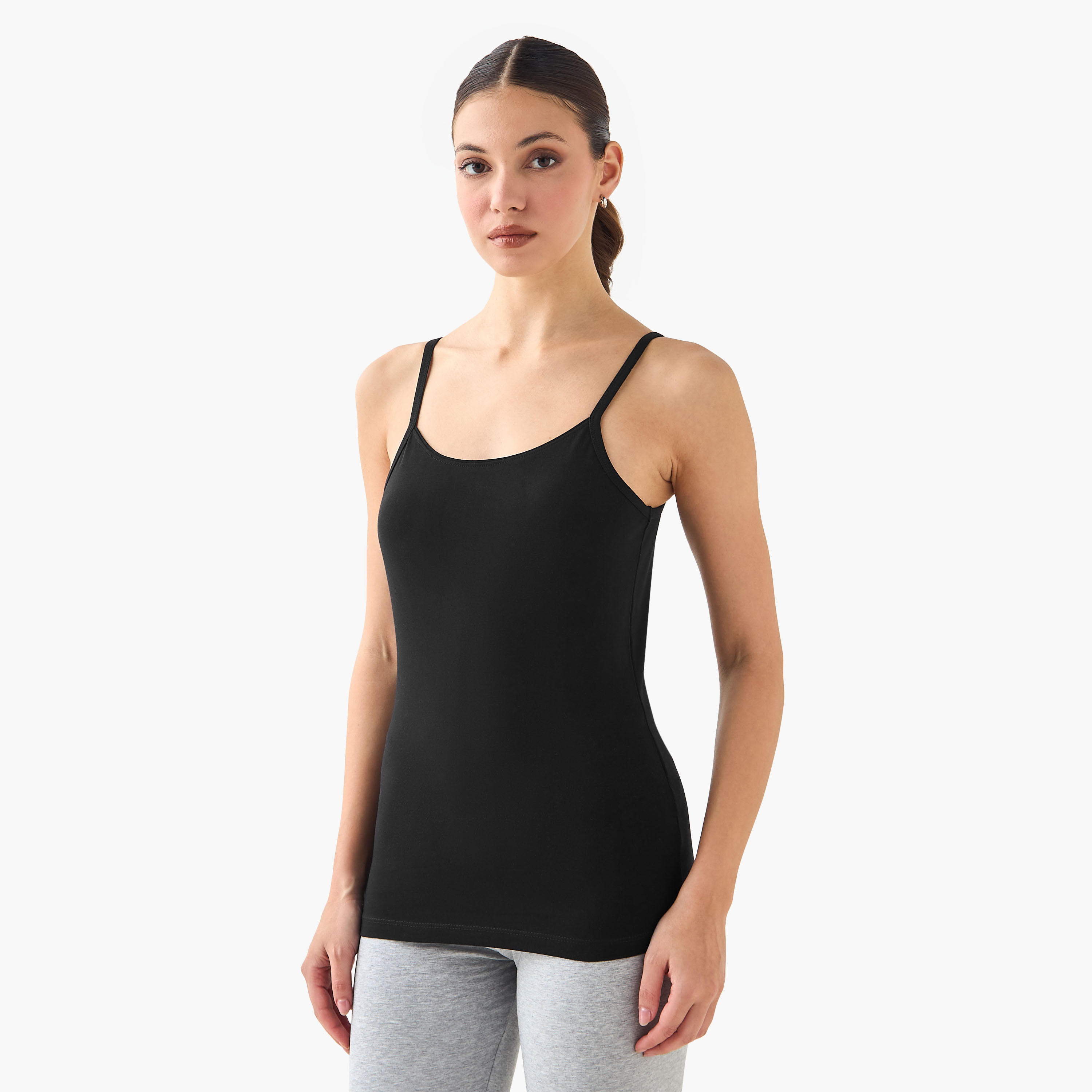 Set of 2 - Regular Fit Tank Top with Spaghetti Straps-women-clothing-tshirts-image-2