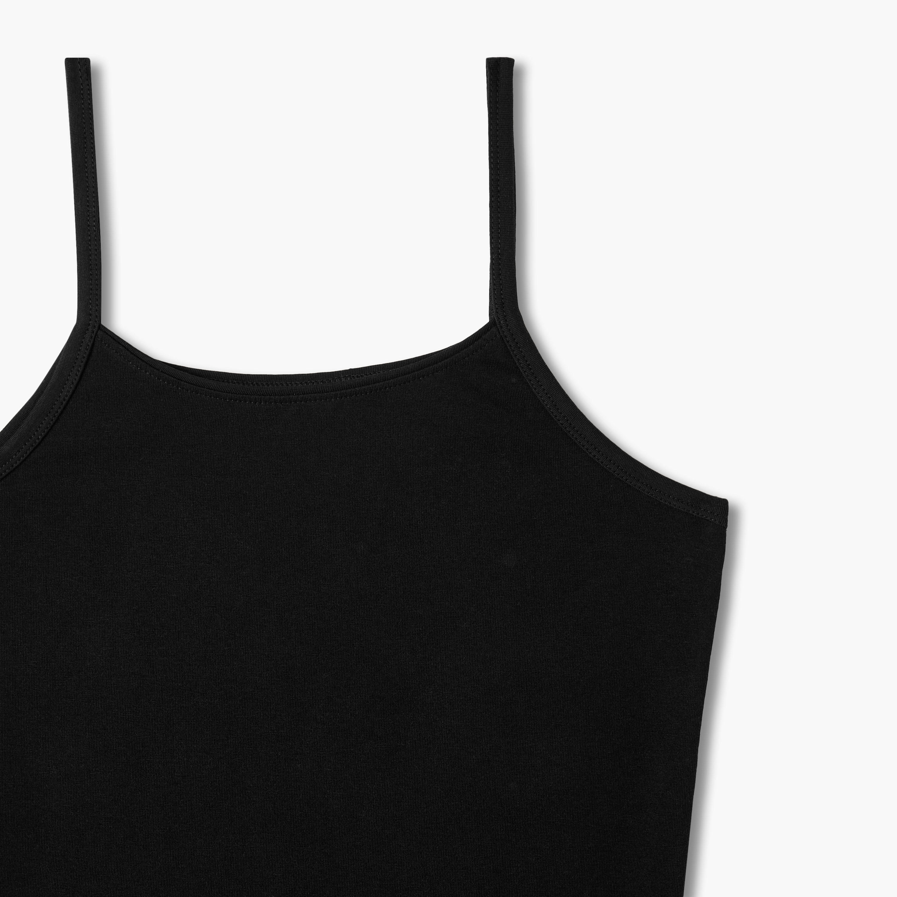 بلوزة تانك بقصة عادية وحمالات رفيعة - طقم من قطعتين-women-clothing-lingerie-camisoles-image-4