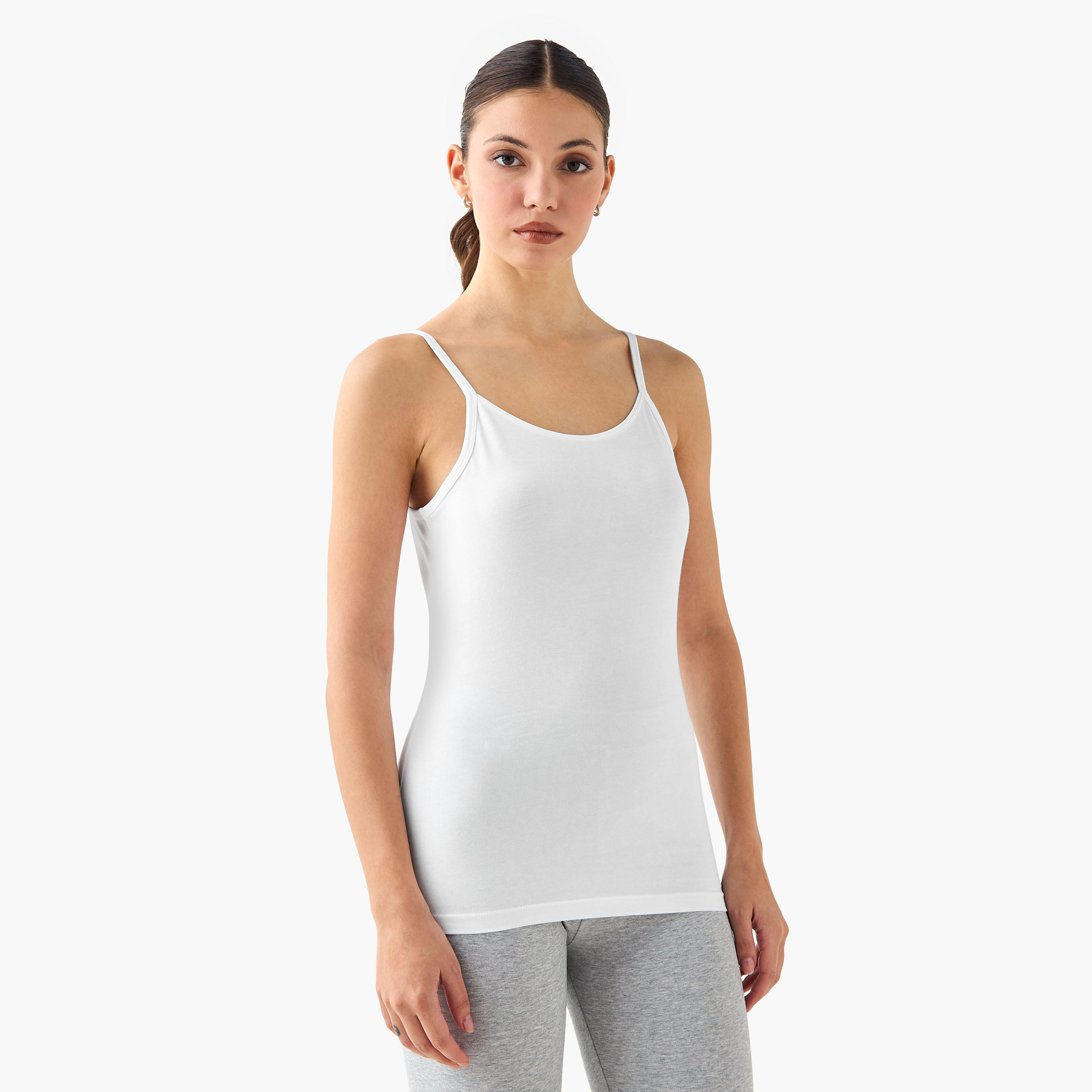 Set of 3 - Regular Fit Tank Top with Spaghetti Straps-women-clothing-tshirts-image-4