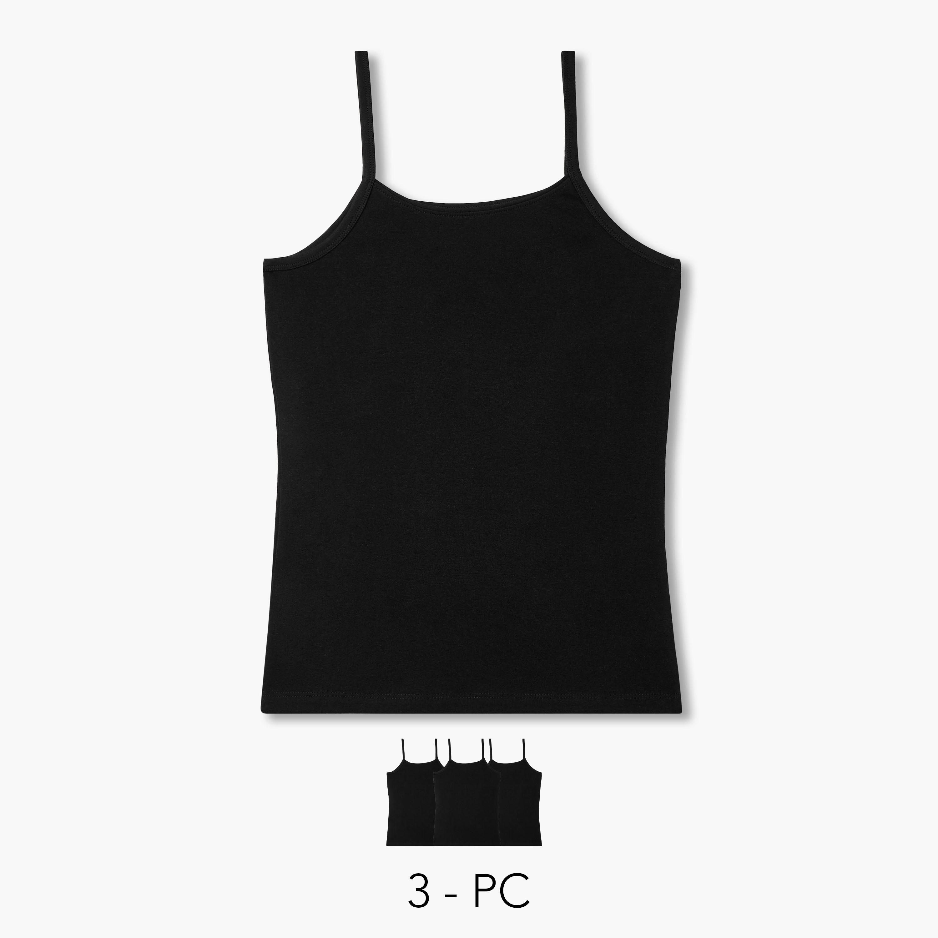 Set of 3 - Regular Fit Tank Top with Spaghetti Straps-women-clothing-tshirts-image-1