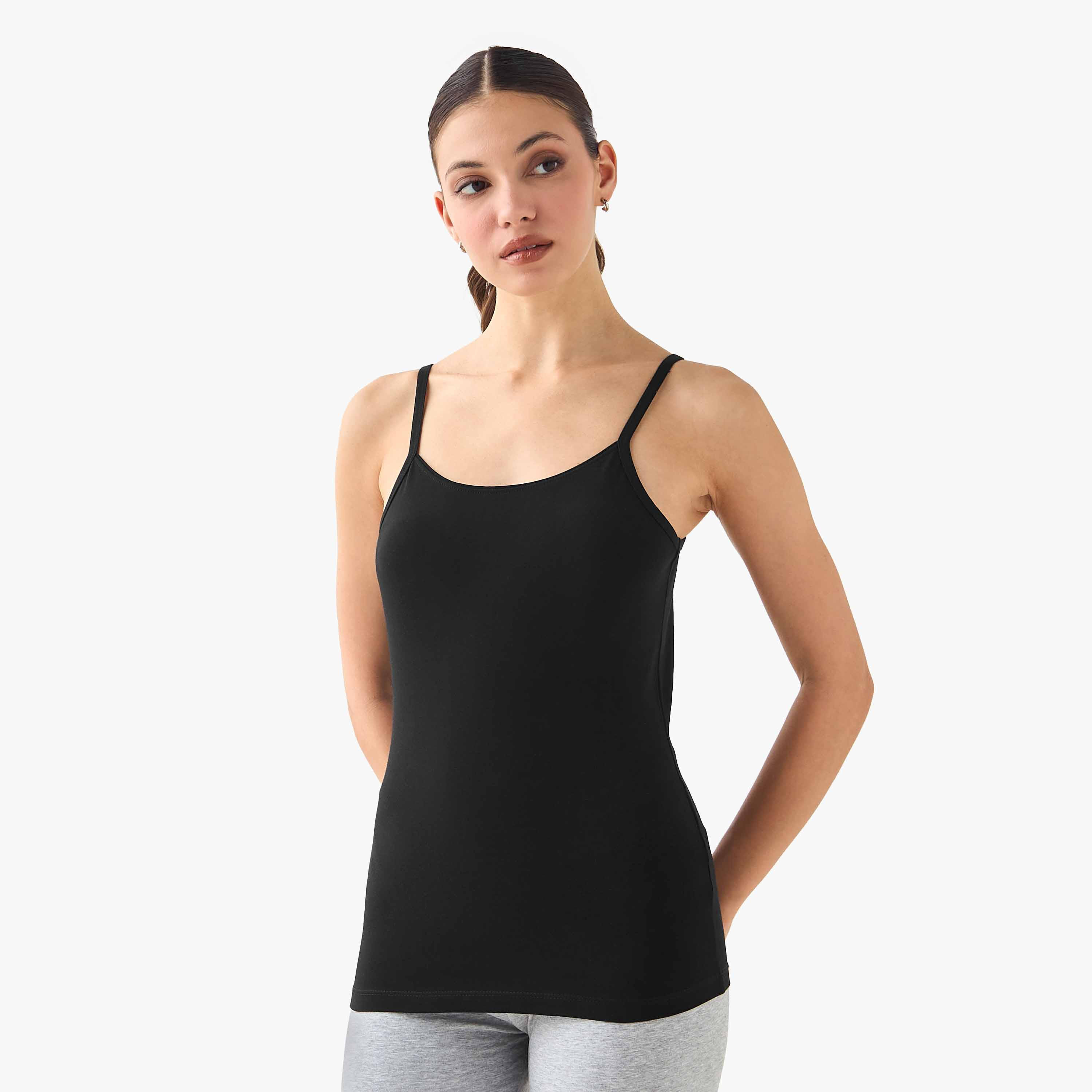 Set of 3 - Regular Fit Tank Top with Spaghetti Straps-women-clothing-tshirts-image-2