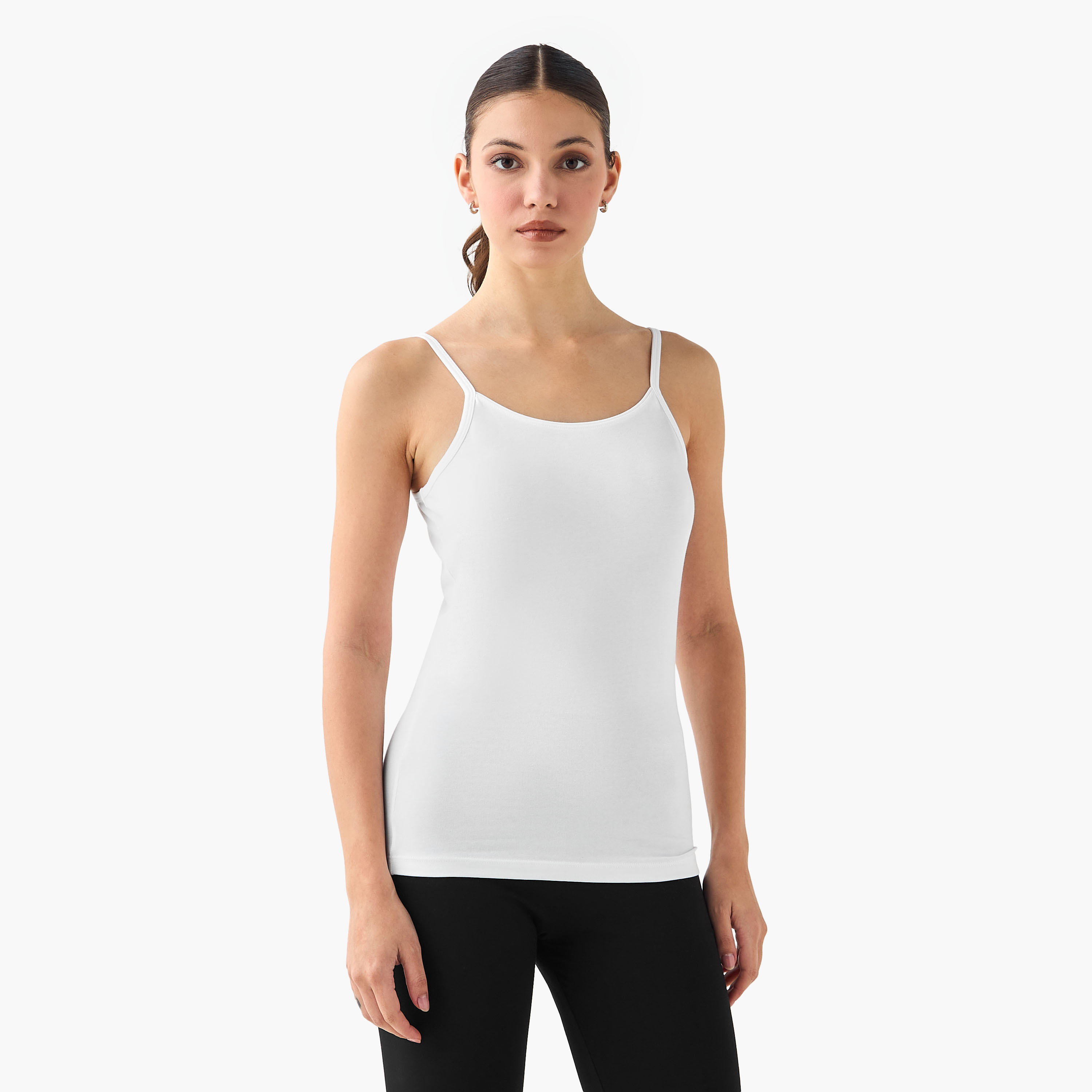 Set of 3 - Regular Fit Tank Top with Spaghetti Straps-women-clothing-tshirts-image-2