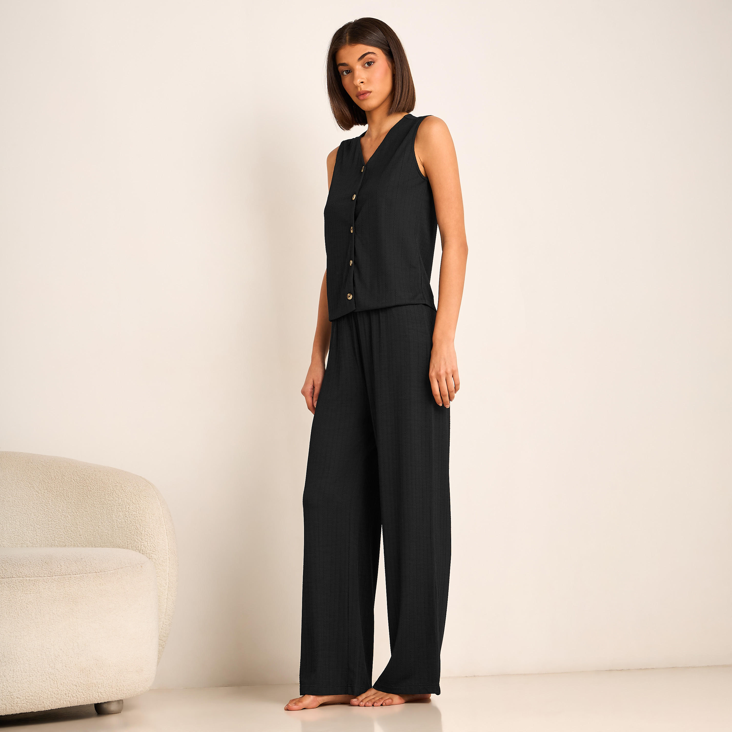 طقم فيست وبنطلون واسع من كورد-women-clothing-coordsets-image-6