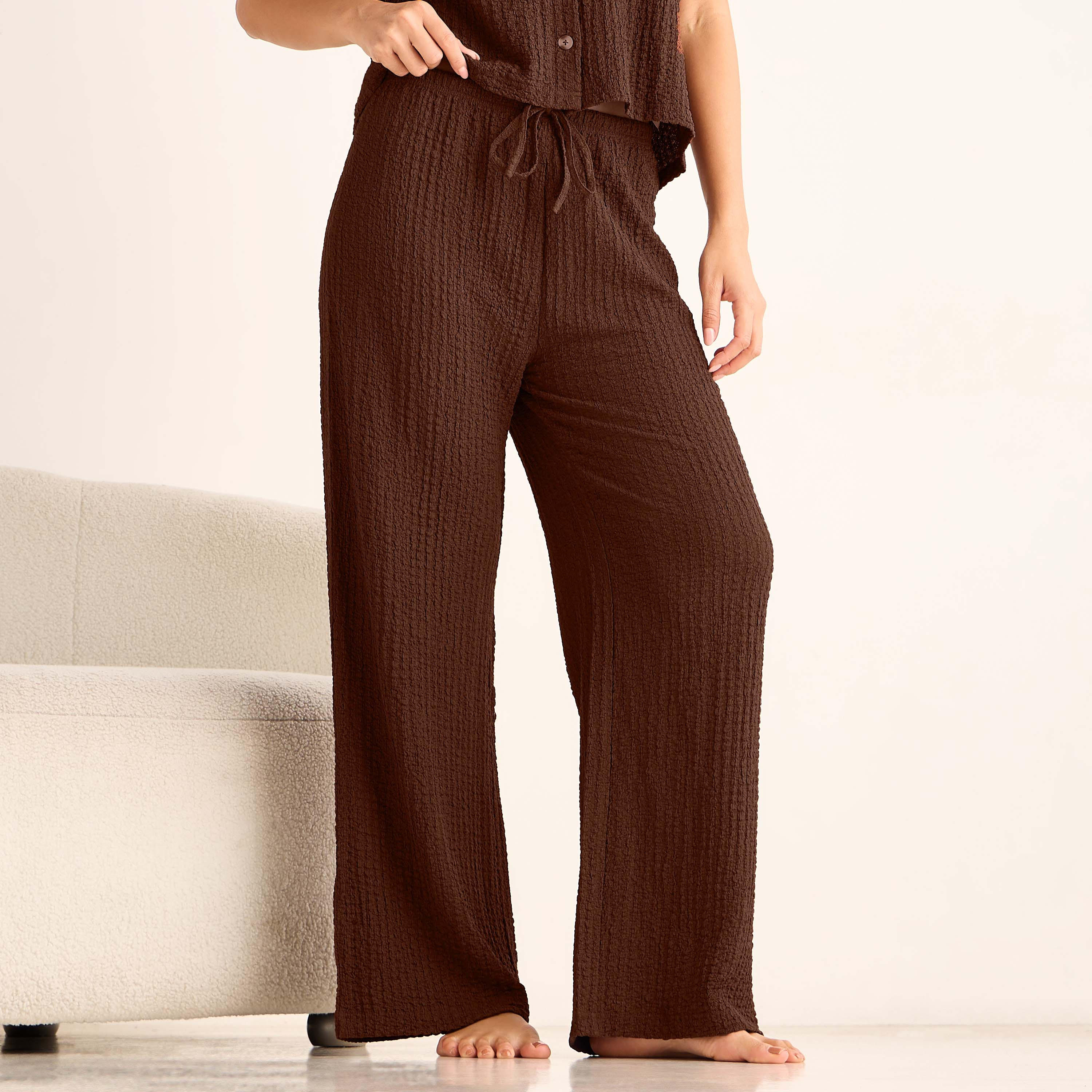 Coord Set with Shirt & Wide Leg Pants-women-clothing-coordsets-image-5