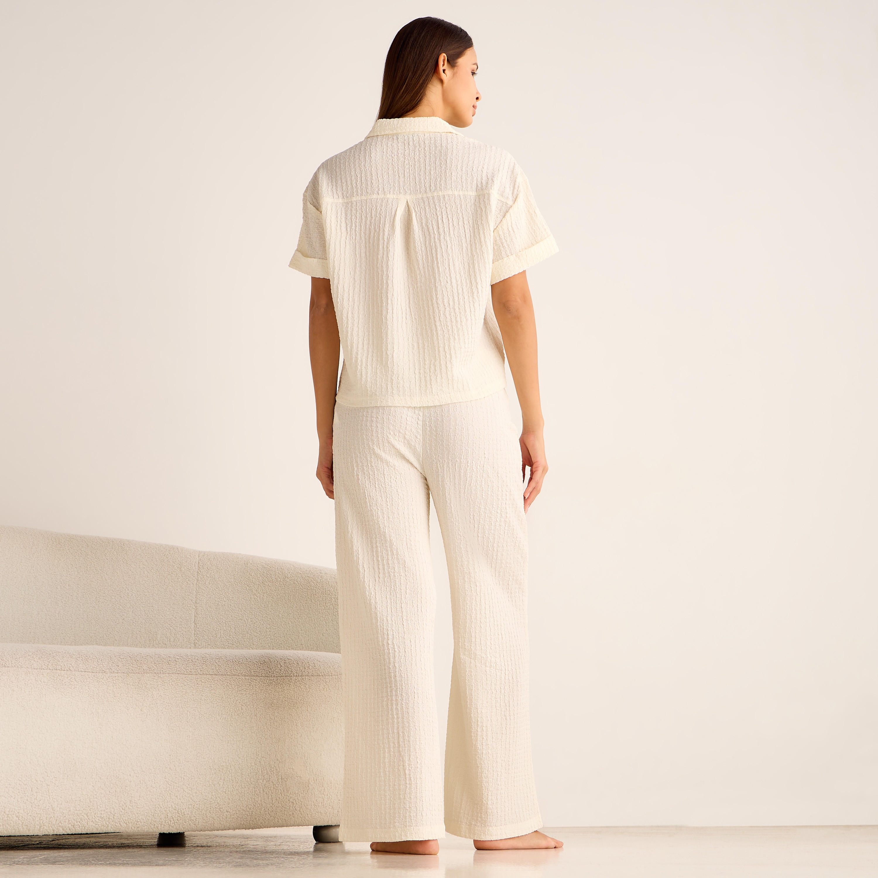 Coord Set with Shirt & Wide Leg Pants-women-clothing-coordsets-image-4