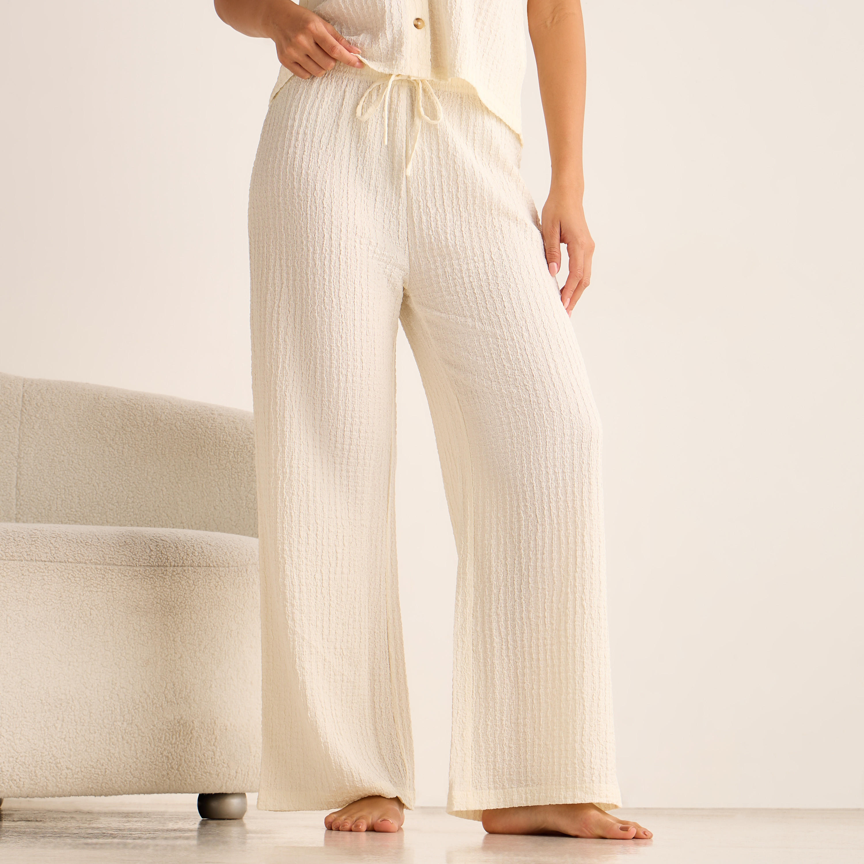 Coord Set with Shirt & Wide Leg Pants-women-clothing-coordsets-image-5