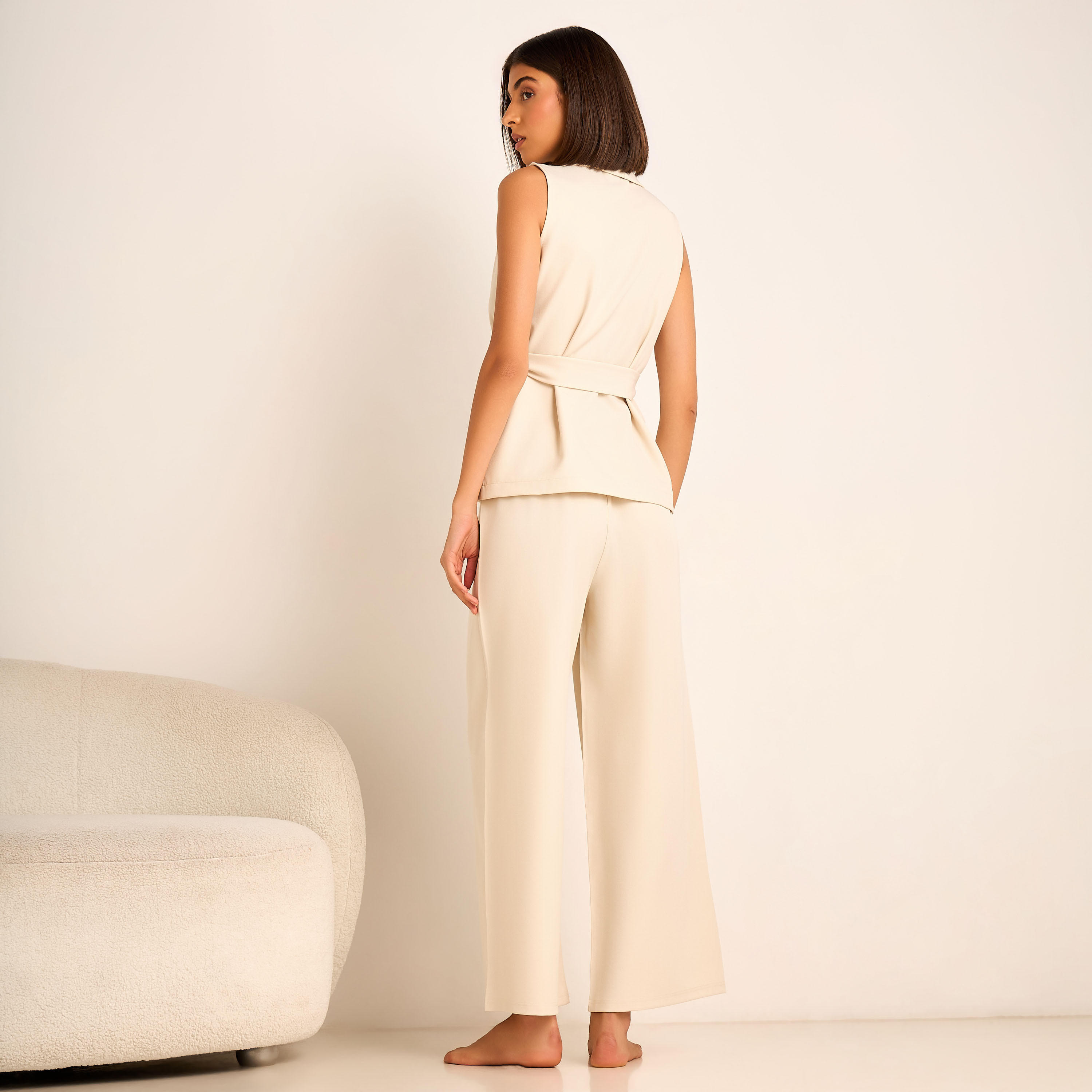 Coord Set with Wrap Top & Wide Leg Bottom-women-clothing-coordsets-image-4