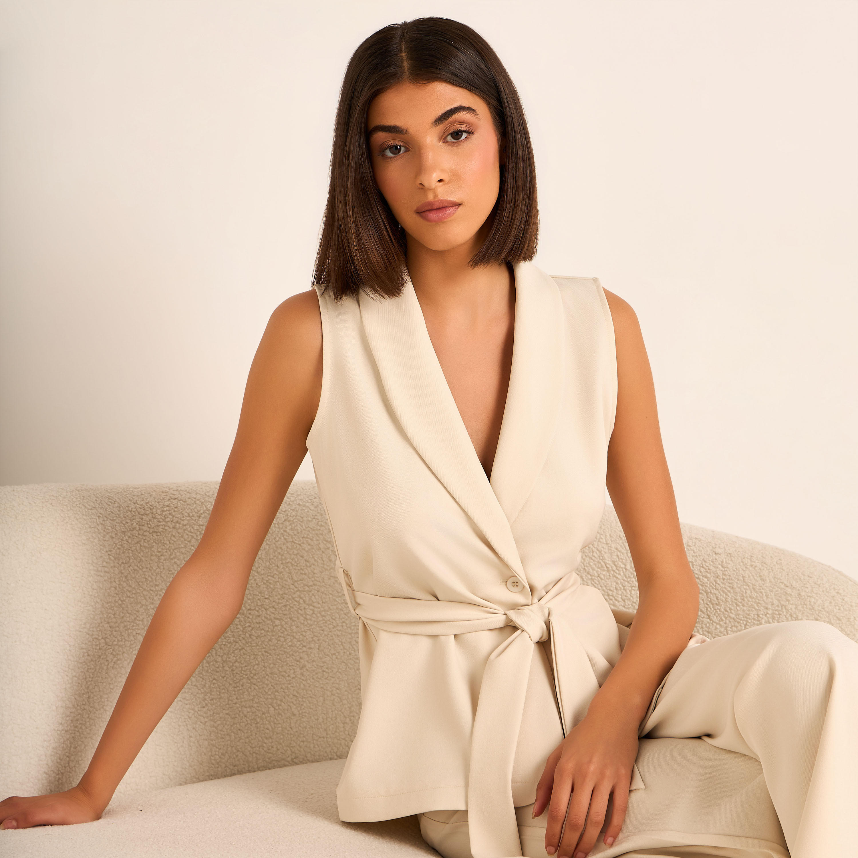 Coord Set with Wrap Top & Wide Leg Bottom-women-clothing-coordsets-image-7