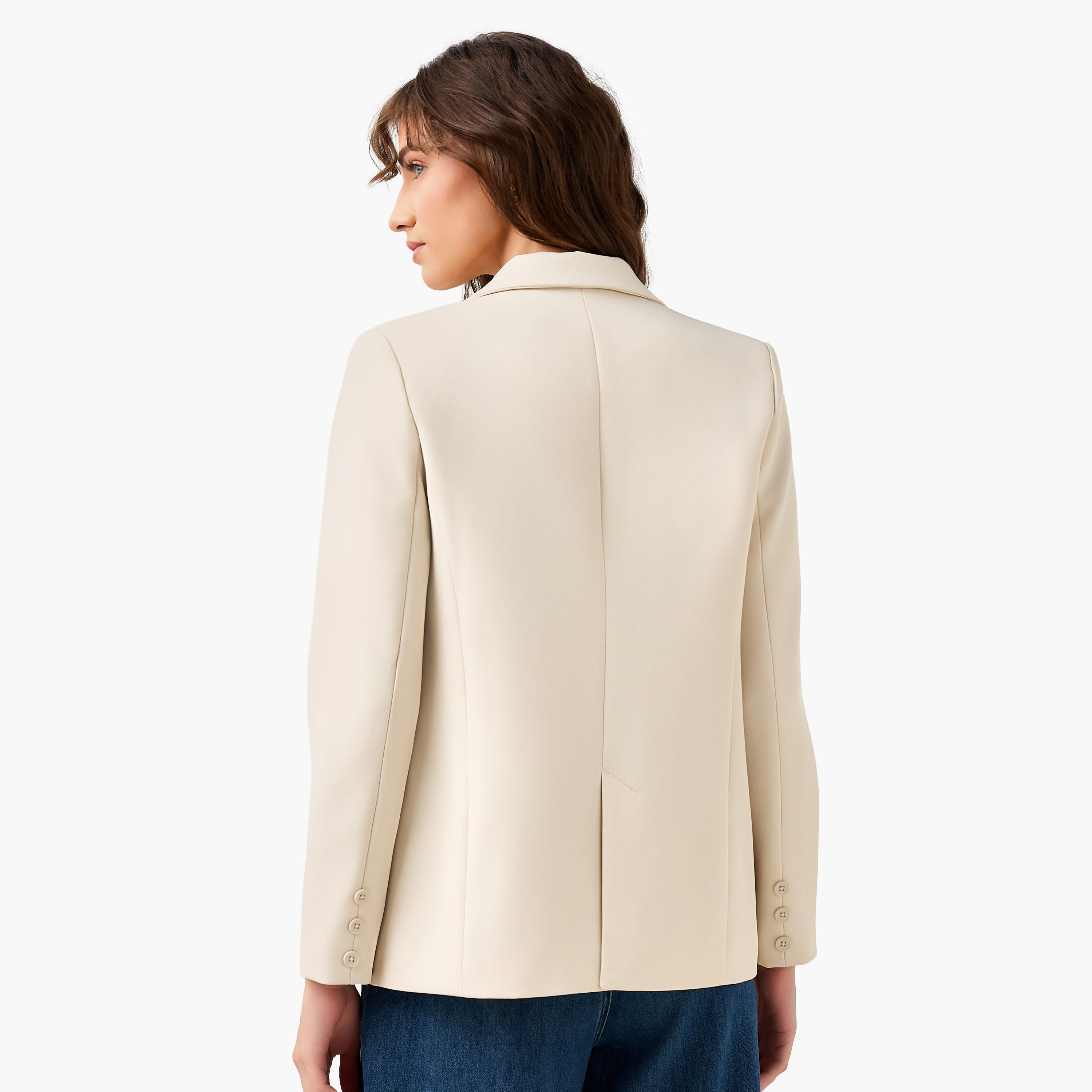 بليزر تويل بقصّة عادية وأزرار إغلاق-women-clothing-coatsandjackets-blazers-image-3