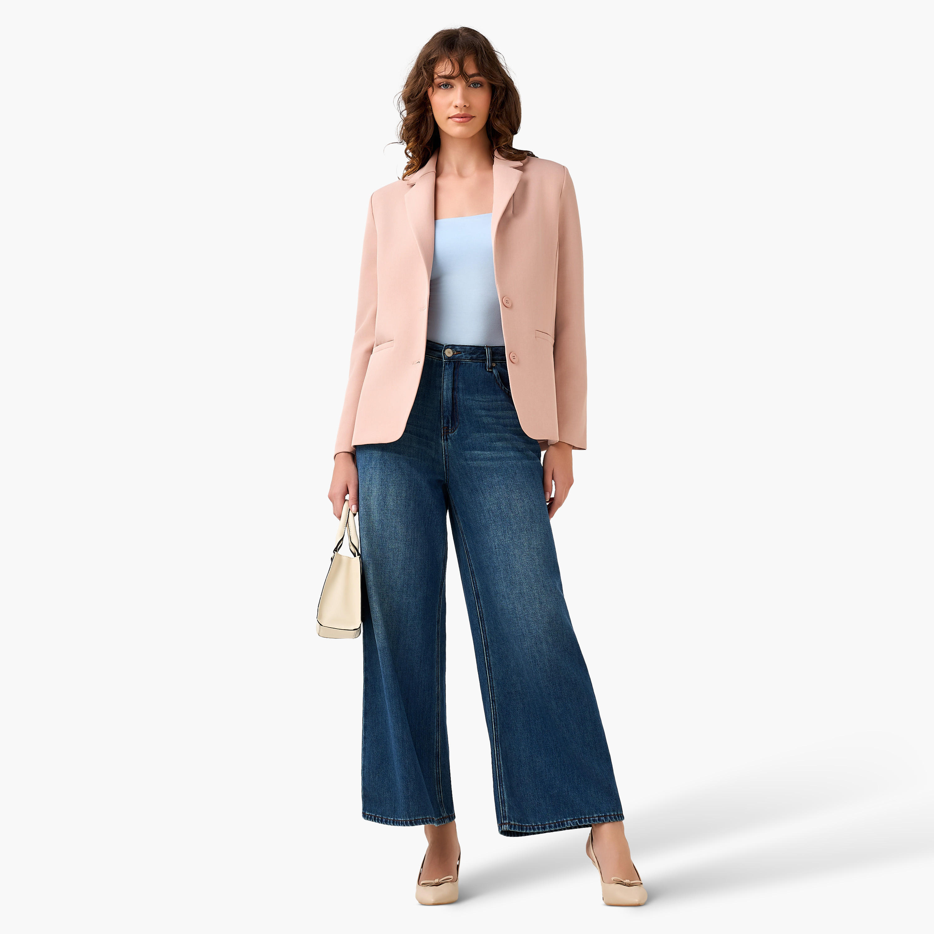 Regular Fit Twill Blazer with Button Closure-women-clothing-coatsandjackets-blazers-image-4