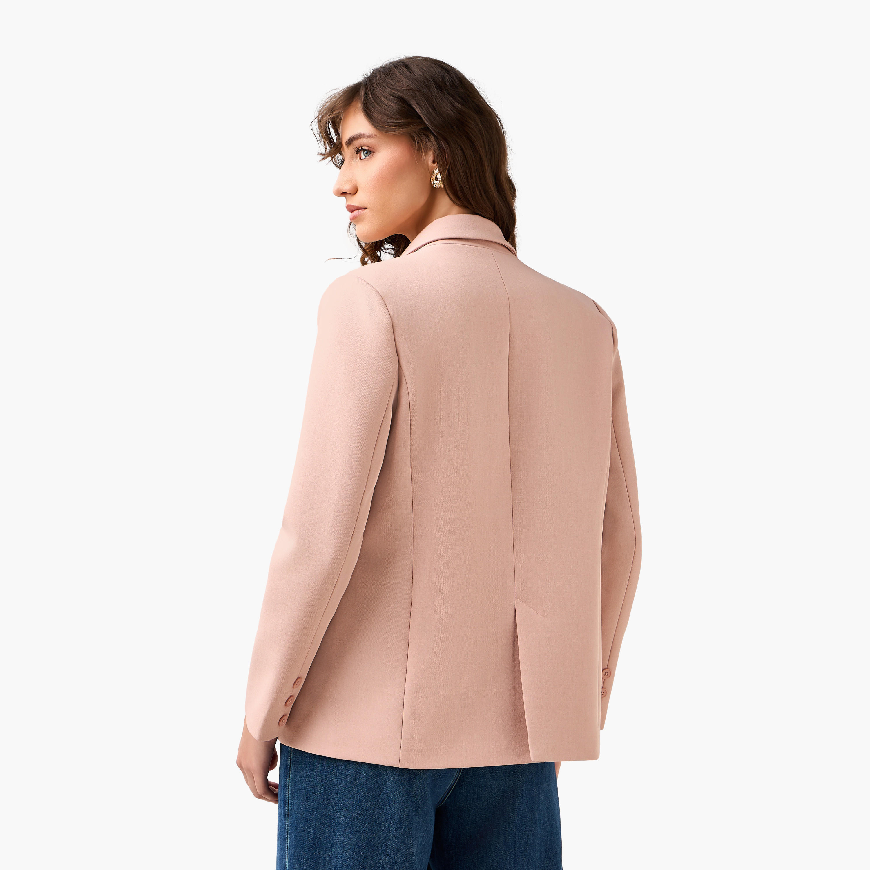 بليزر تويل بقصّة عادية وأزرار إغلاق-women-clothing-coatsandjackets-blazers-image-6