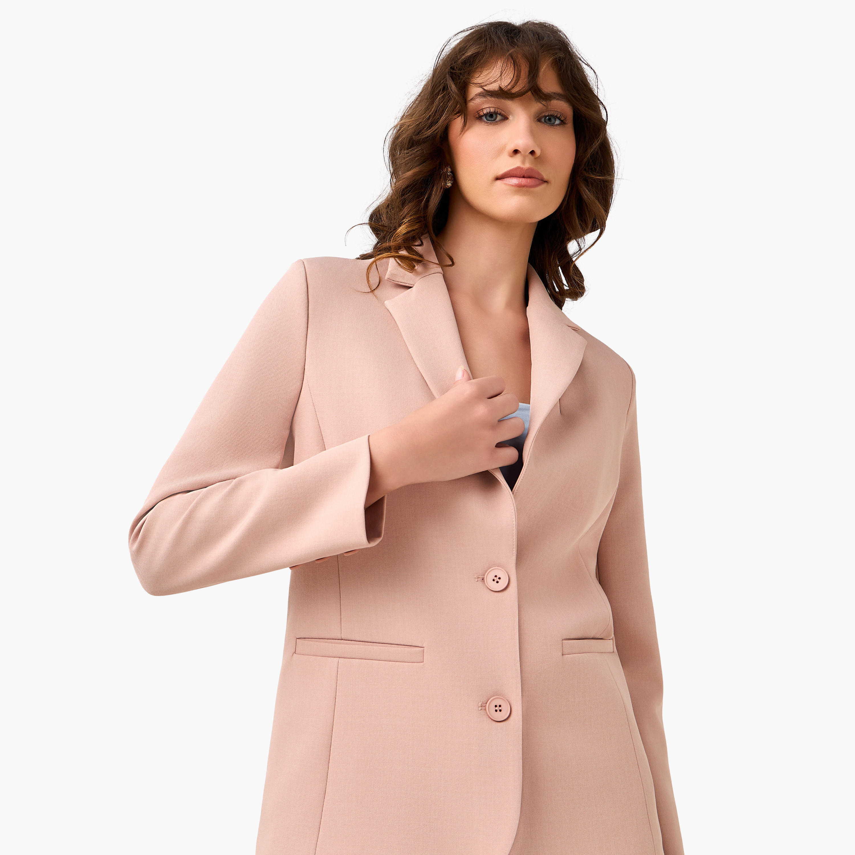 Regular Fit Twill Blazer with Button Closure-women-clothing-coatsandjackets-blazers-image-7