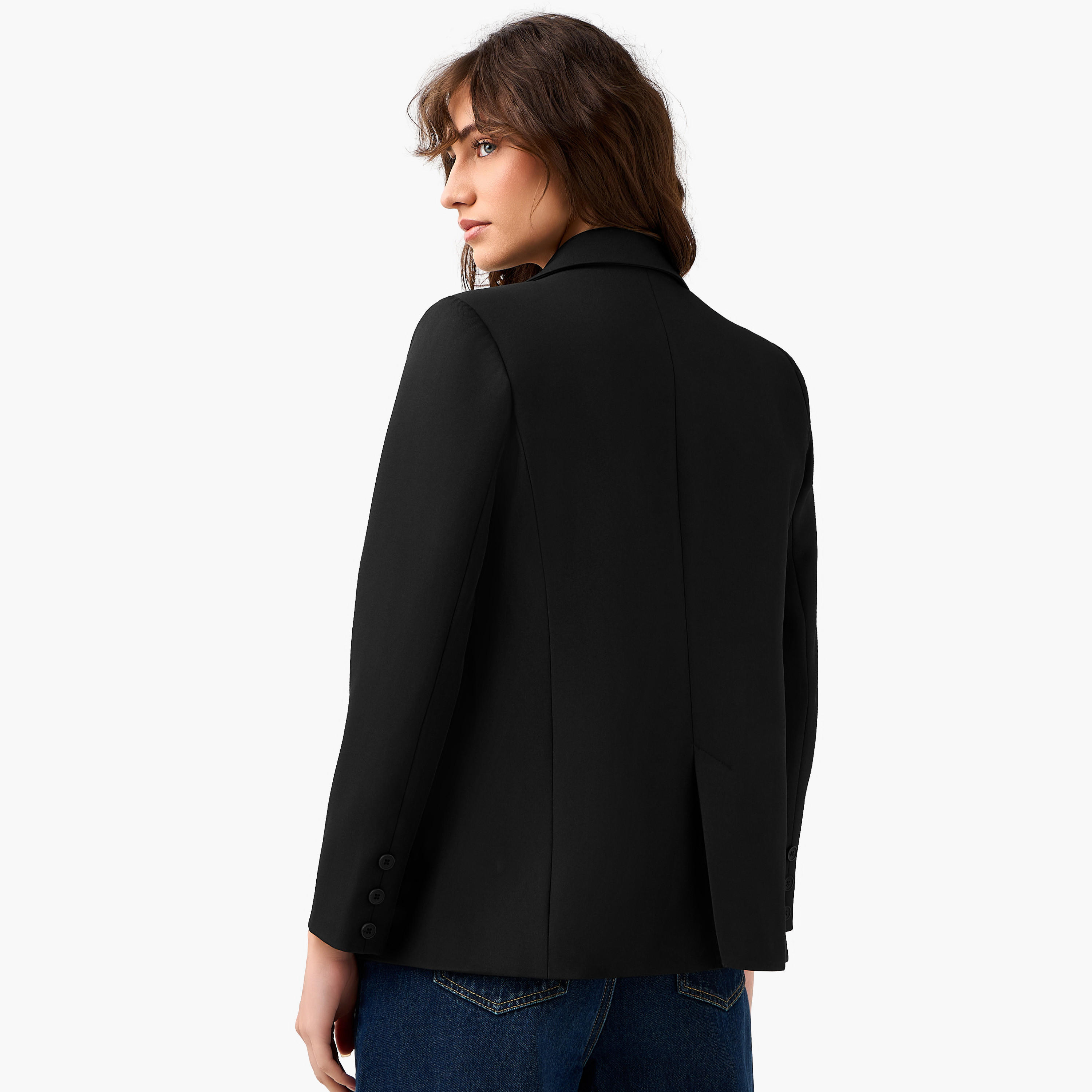 بليزر تويل بقصّة عادية وأزرار إغلاق-women-clothing-coatsandjackets-blazers-image-5