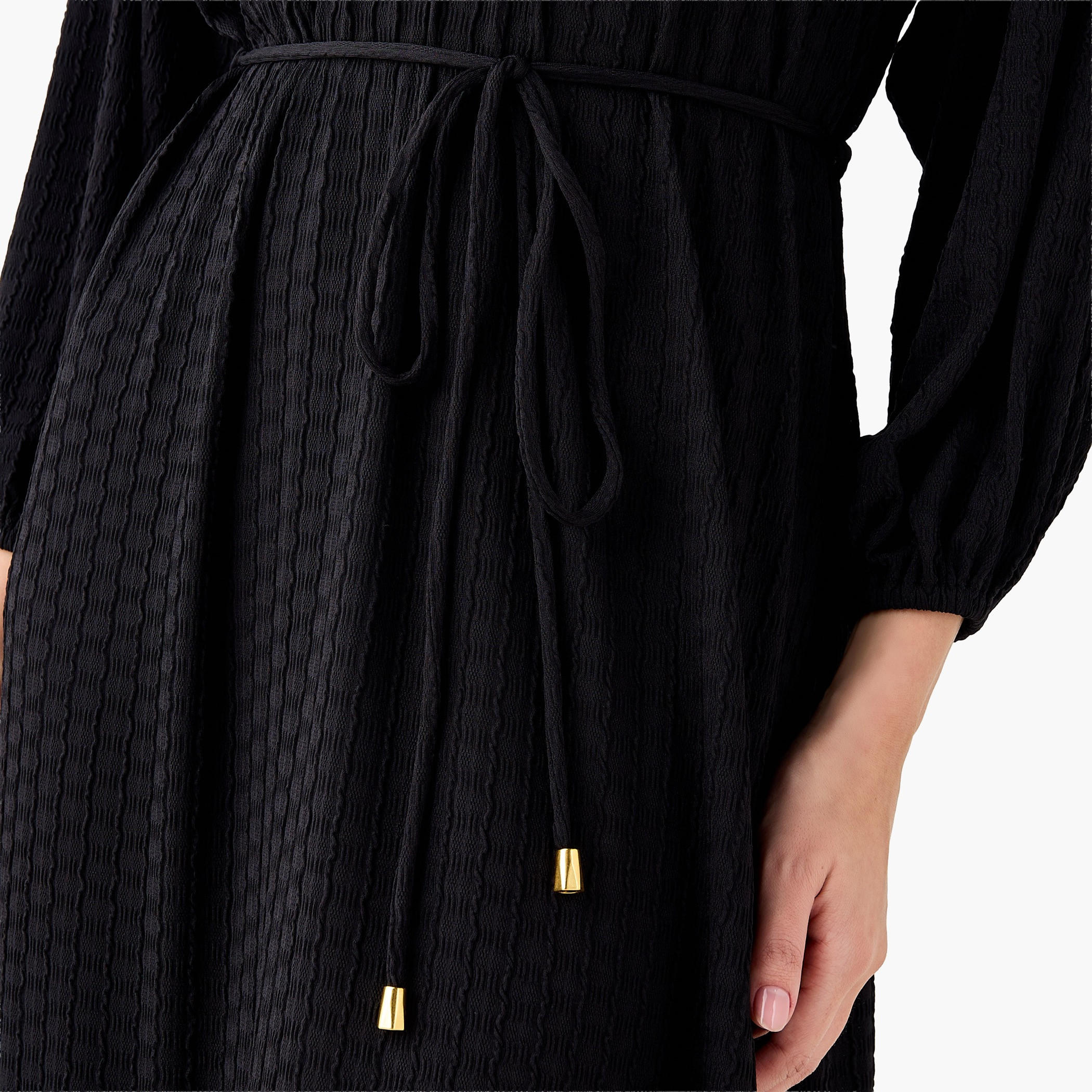 فستان ماكسي بارز الملمس برباط للنساء-women-clothing-dresses-image-7