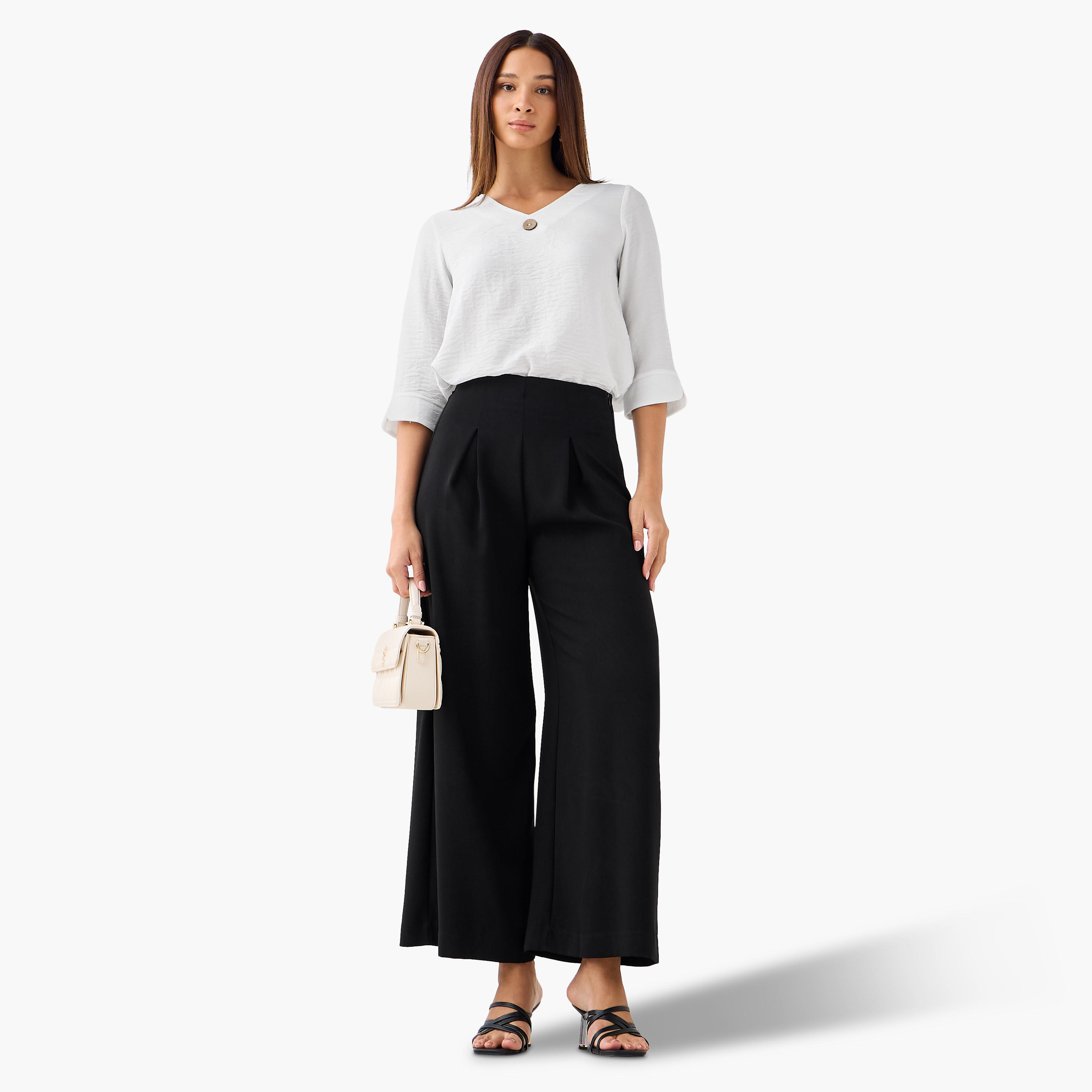 Single Front Button V-neck Top-PROMO_SP_AE_59_BUNDLE_2_FOR_119_122624-image-2