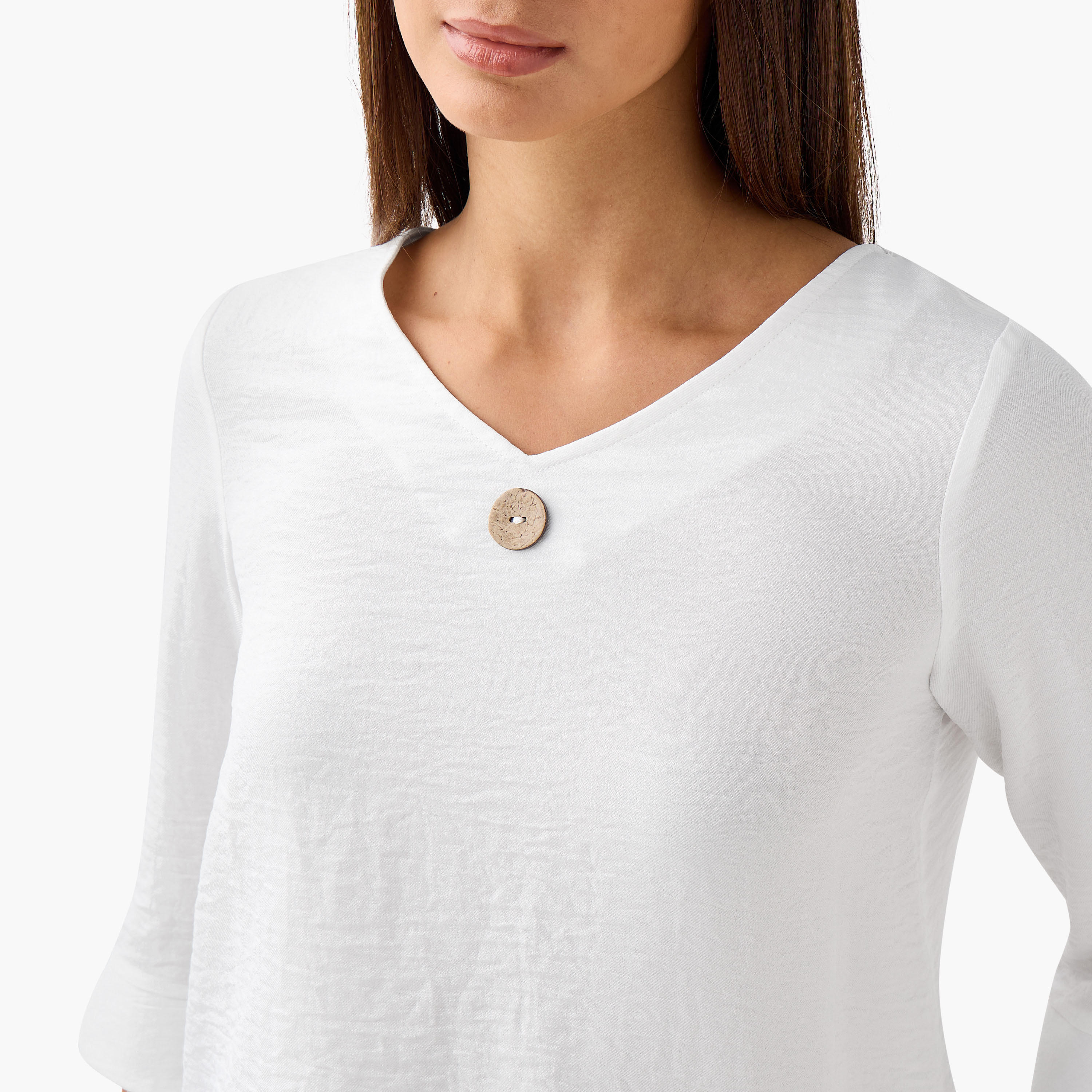 Single Front Button V-neck Top-PROMO_SP_BH_BUNDLE_2FOR13_180925-image-4