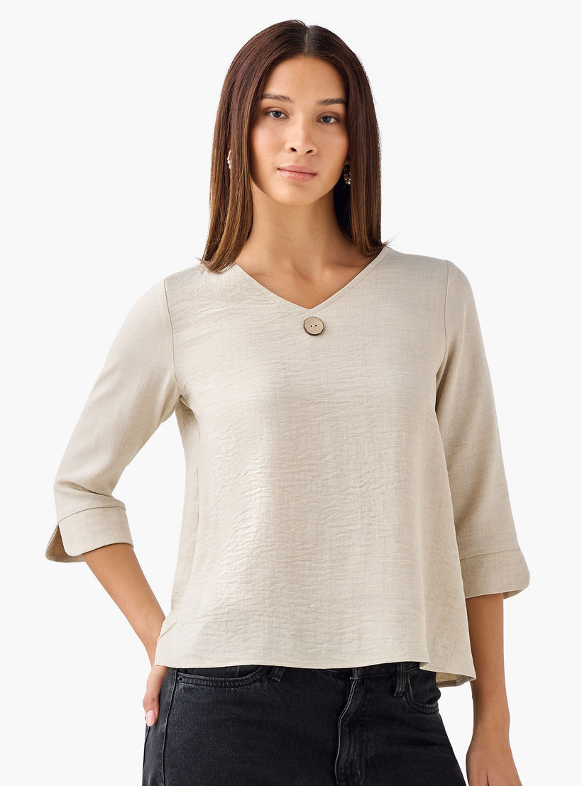 Single Front Button V-neck Top-PROMO_SP_AE_59_BUNDLE_2_FOR_119_122624-image-1