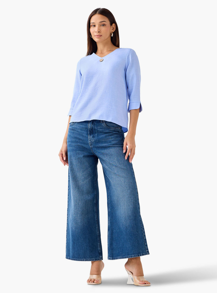 Single Front Button V-neck Top-PROMO_SP_AE_59_BUNDLE_2_FOR_119_122624-image-2