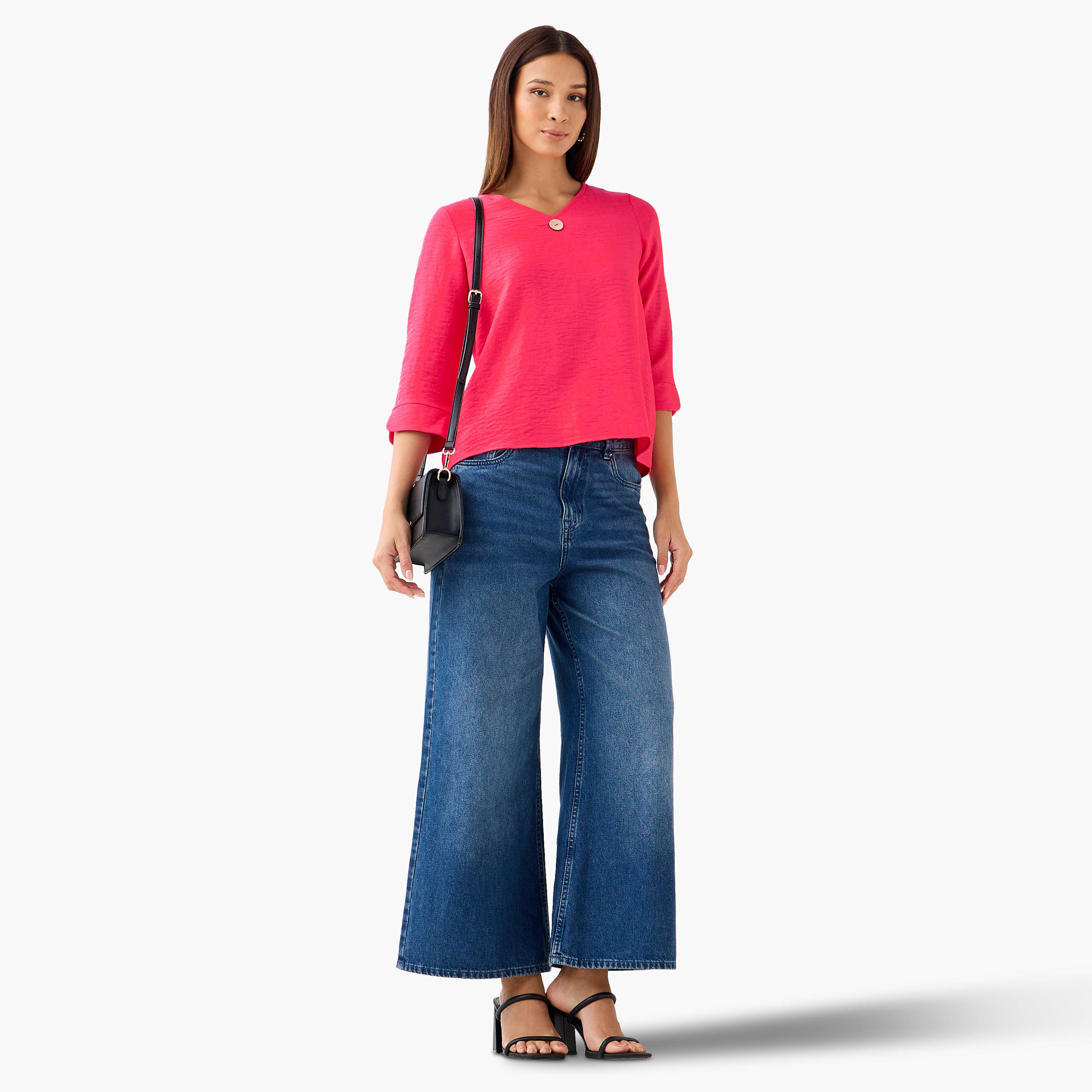 Single Front Button V-neck Top-PROMO_SP_AE_59_BUNDLE_2_FOR_119_122624-image-2
