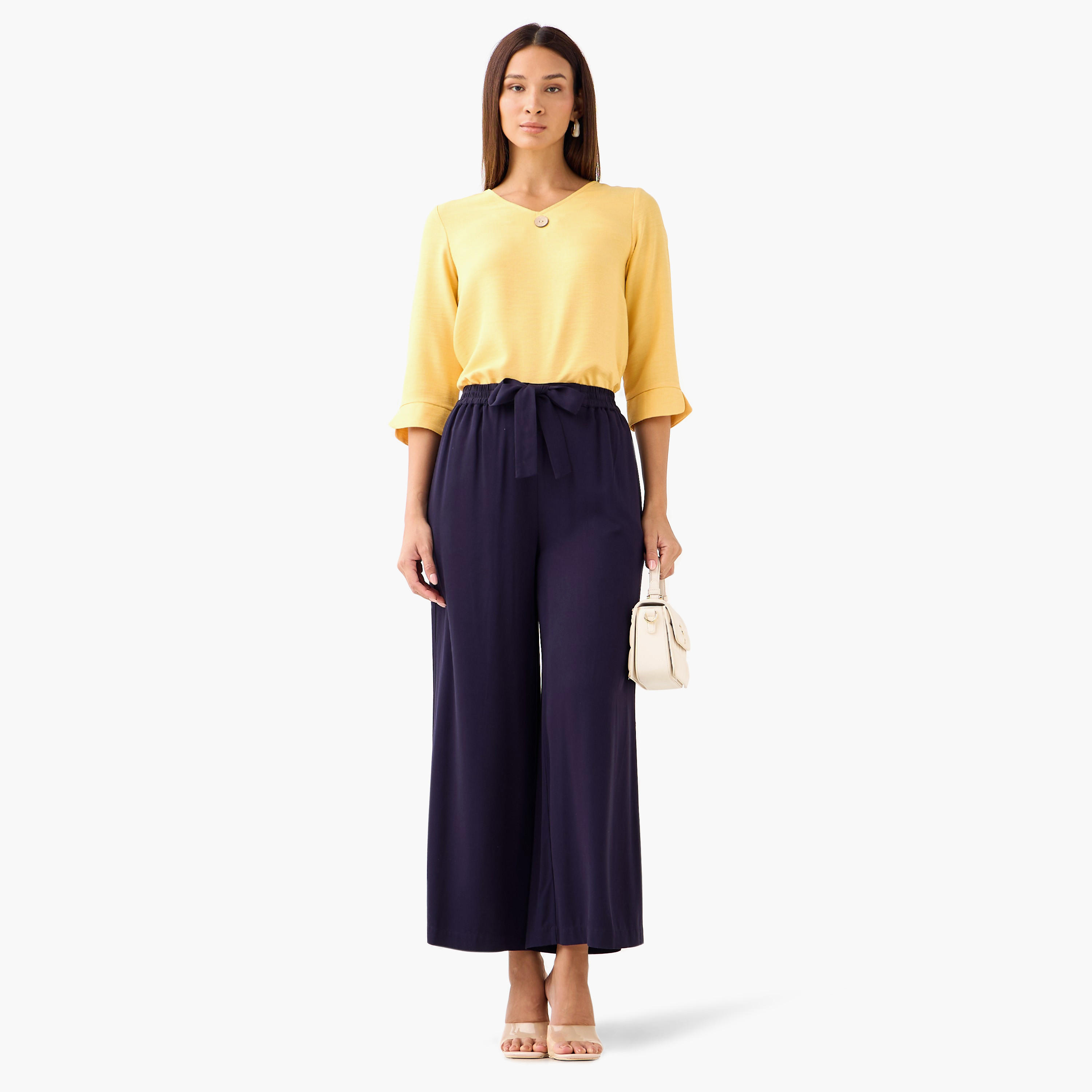 Single Front Button V-neck Top-PROMO_SP_AE_59_BUNDLE_2_FOR_119_122624-image-2