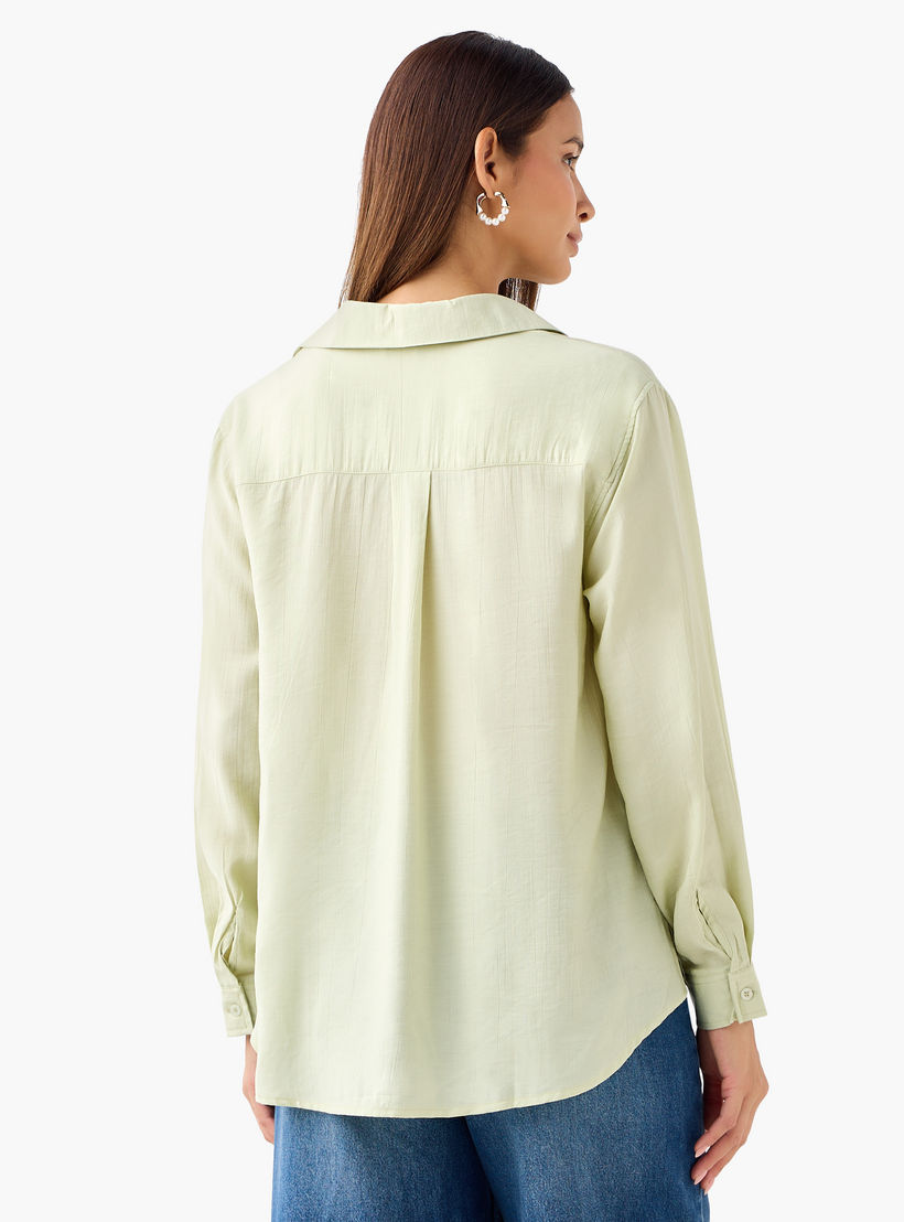 Relaxed Fit Viscose Top with Button Detail-women-clothing-shirtsandblouses-shirts-image-3