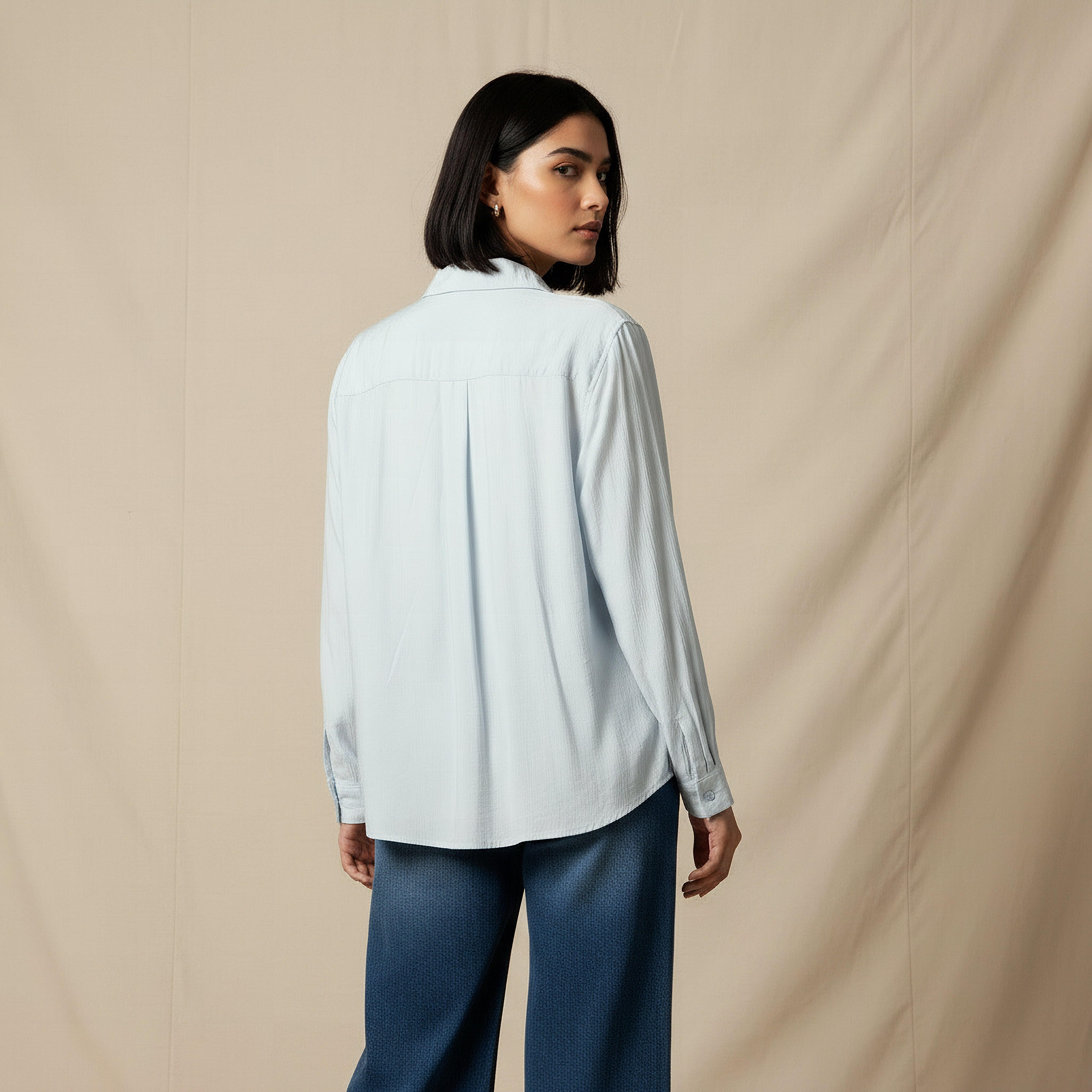 Relaxed Fit Viscose Top with Button Detail-women-clothing-shirtsandblouses-shirts-image-4