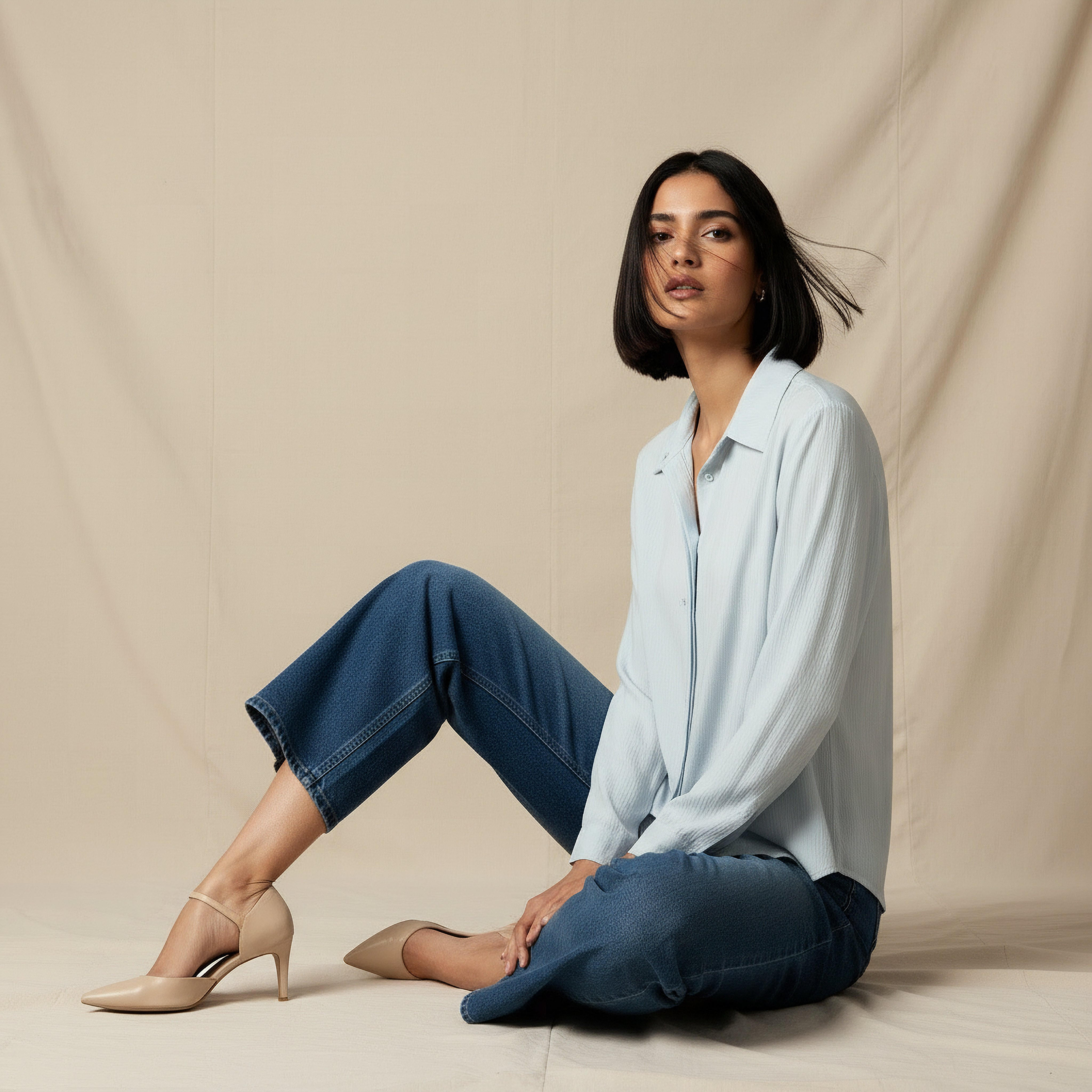 Relaxed Fit Viscose Top with Button Detail-women-clothing-shirtsandblouses-shirts-image-5
