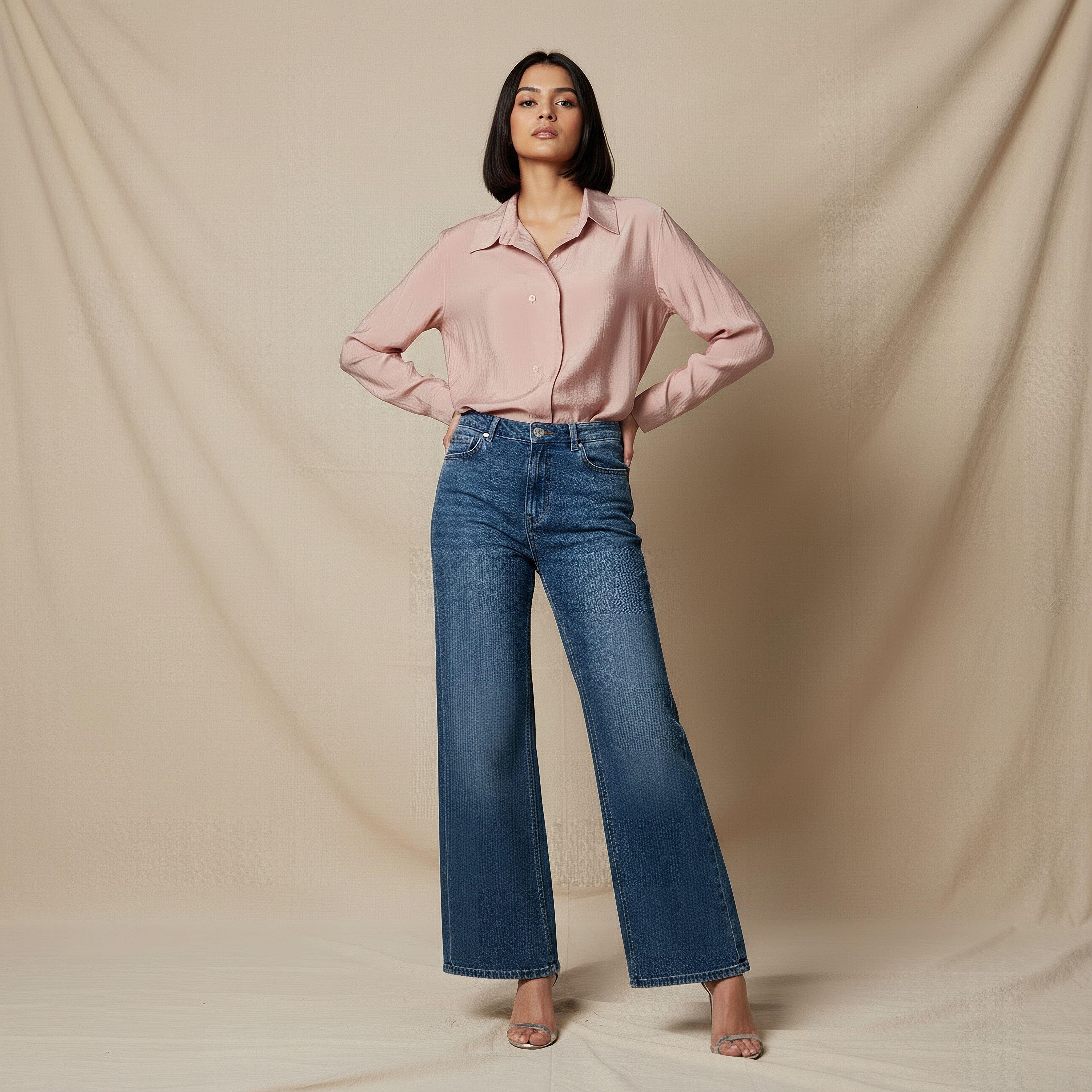 Relaxed Fit Viscose Top with Button Detail-women-clothing-shirtsandblouses-shirts-image-2